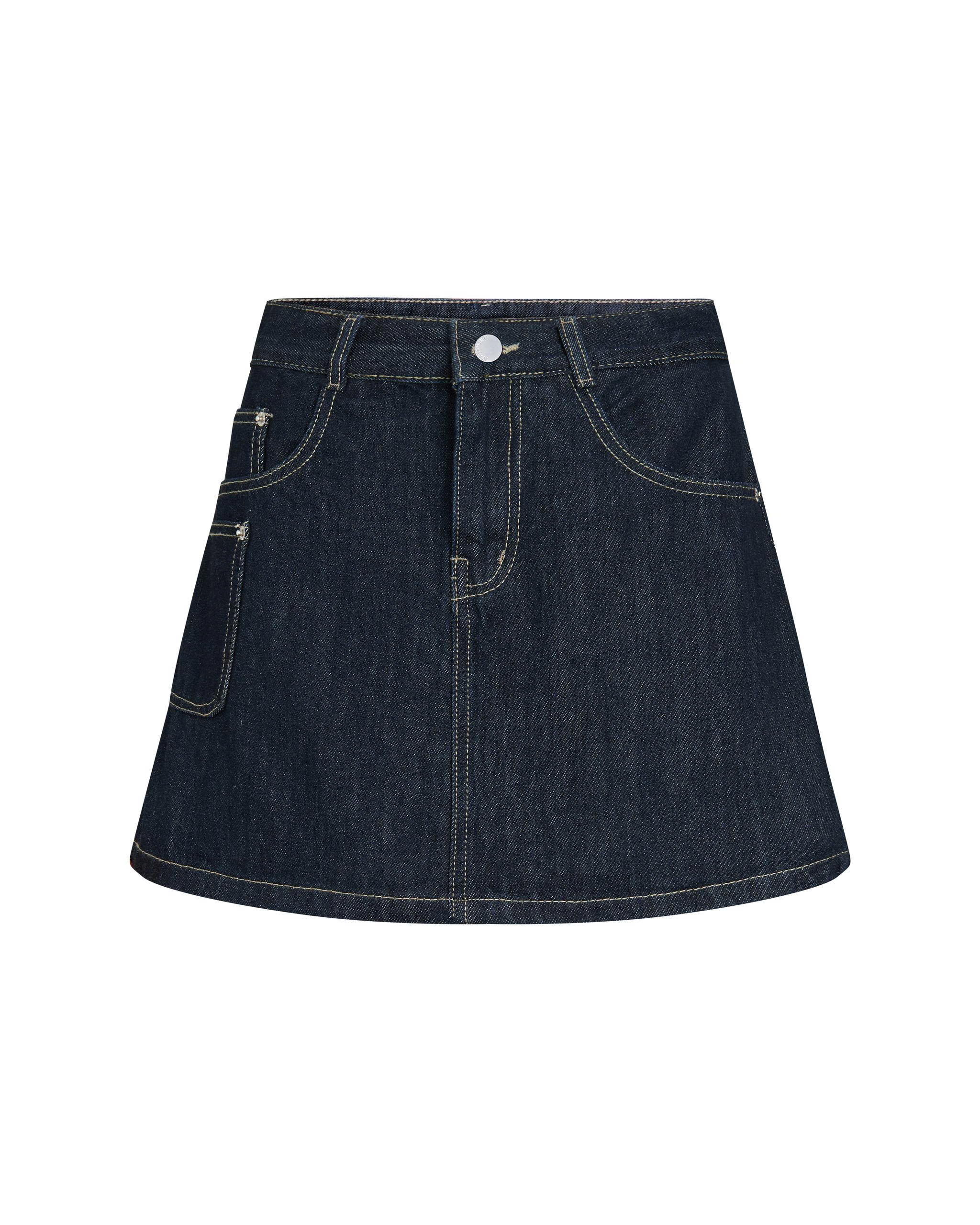 Quần váy jean viền kiểu bigsize QVJ2104