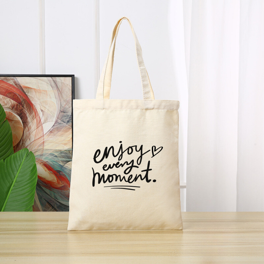 Túi tote vải canvas We Tee phong cách Hàn Quốc có khoá kéo và ngăn phụ - TOTE03_thumbnail_13