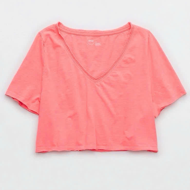 Áo croptop cổ tim nữ  - A133 (SALE)_thumbnail_2