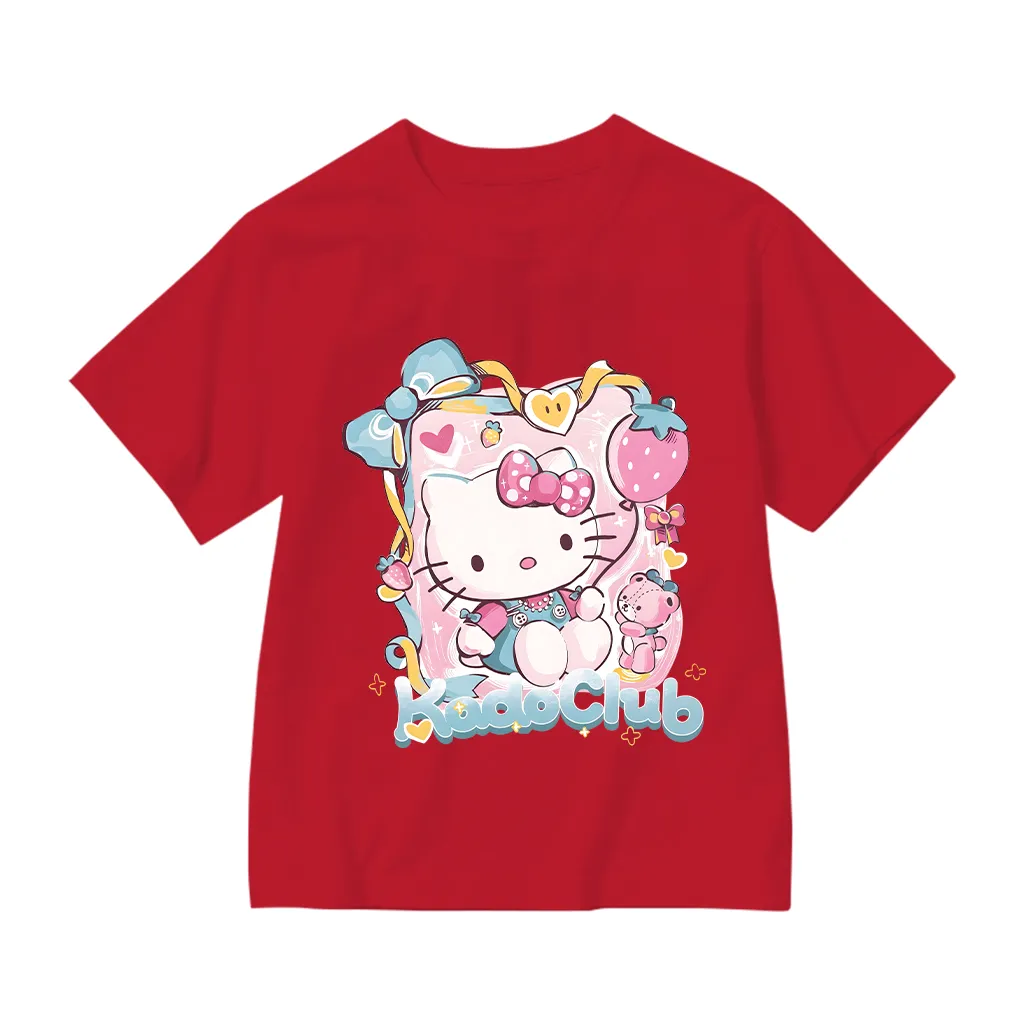 Áo thun bé gái Kado tay ngắn cổ tròn vải cotton thoáng mát dày dặn hình Kitty dễ thương 2871_thumbnail_13