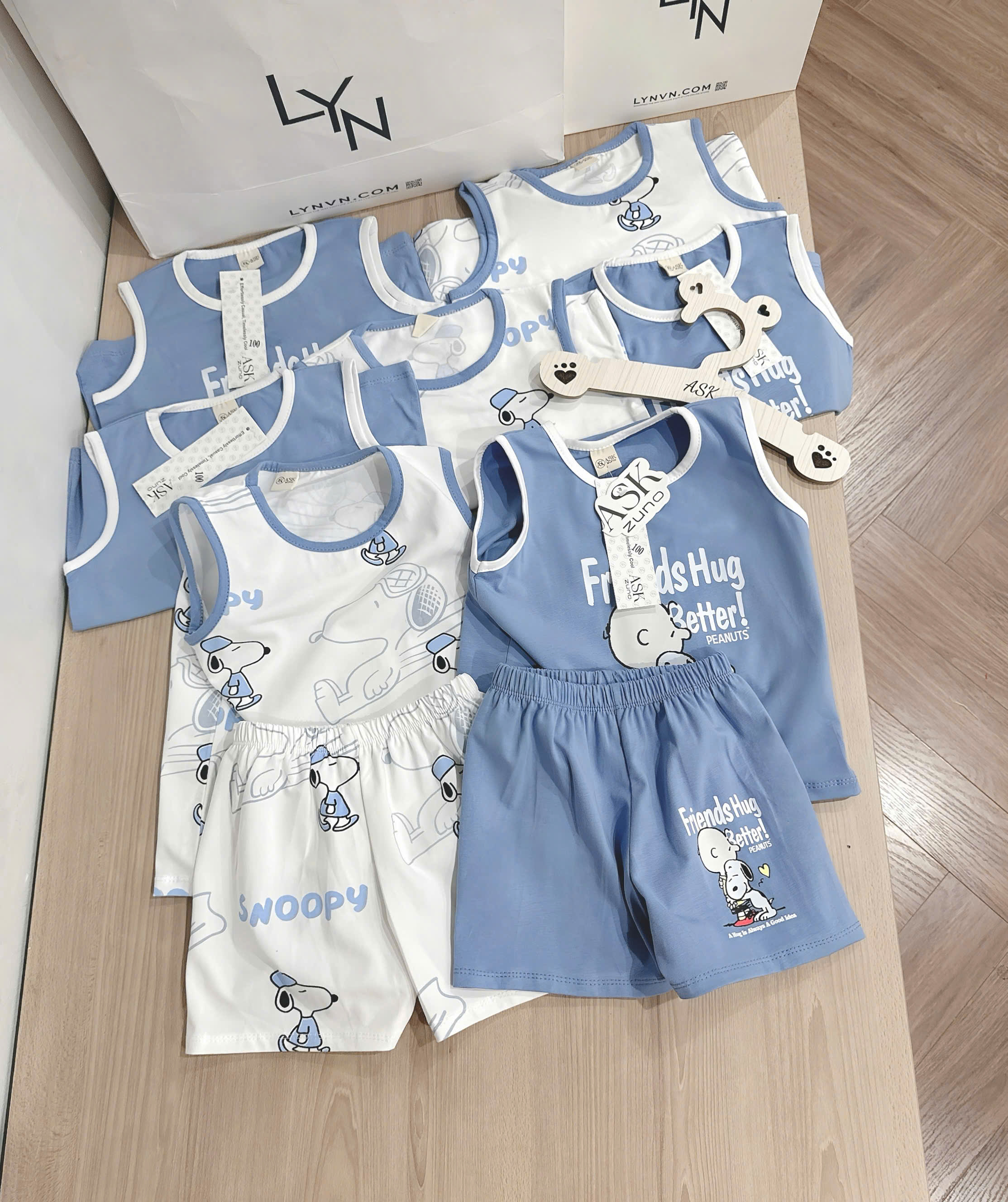 G06 SET 2 BỘ BA LỖ CHÓ ÔM NHAU FRIENDS HUG- A100.171_thumbnail_2