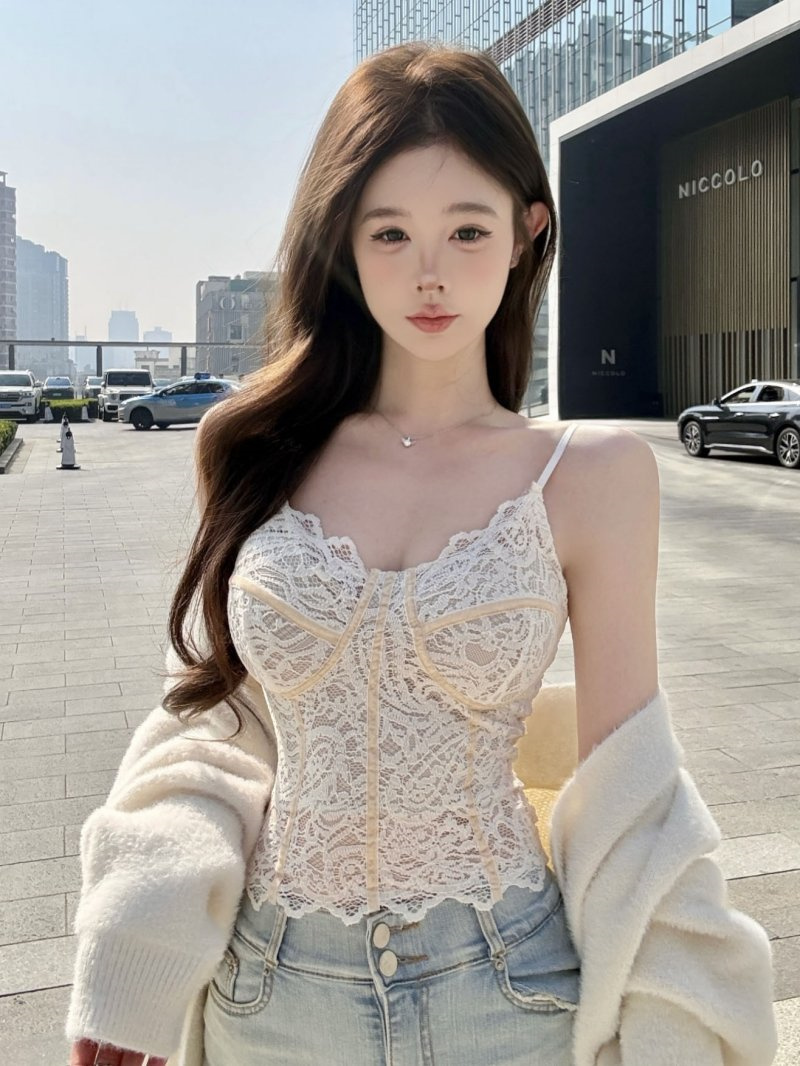 Cami Ren Gợi Cảm – Áo 2 Dây Corset Dáng Ôm_thumbnail_2