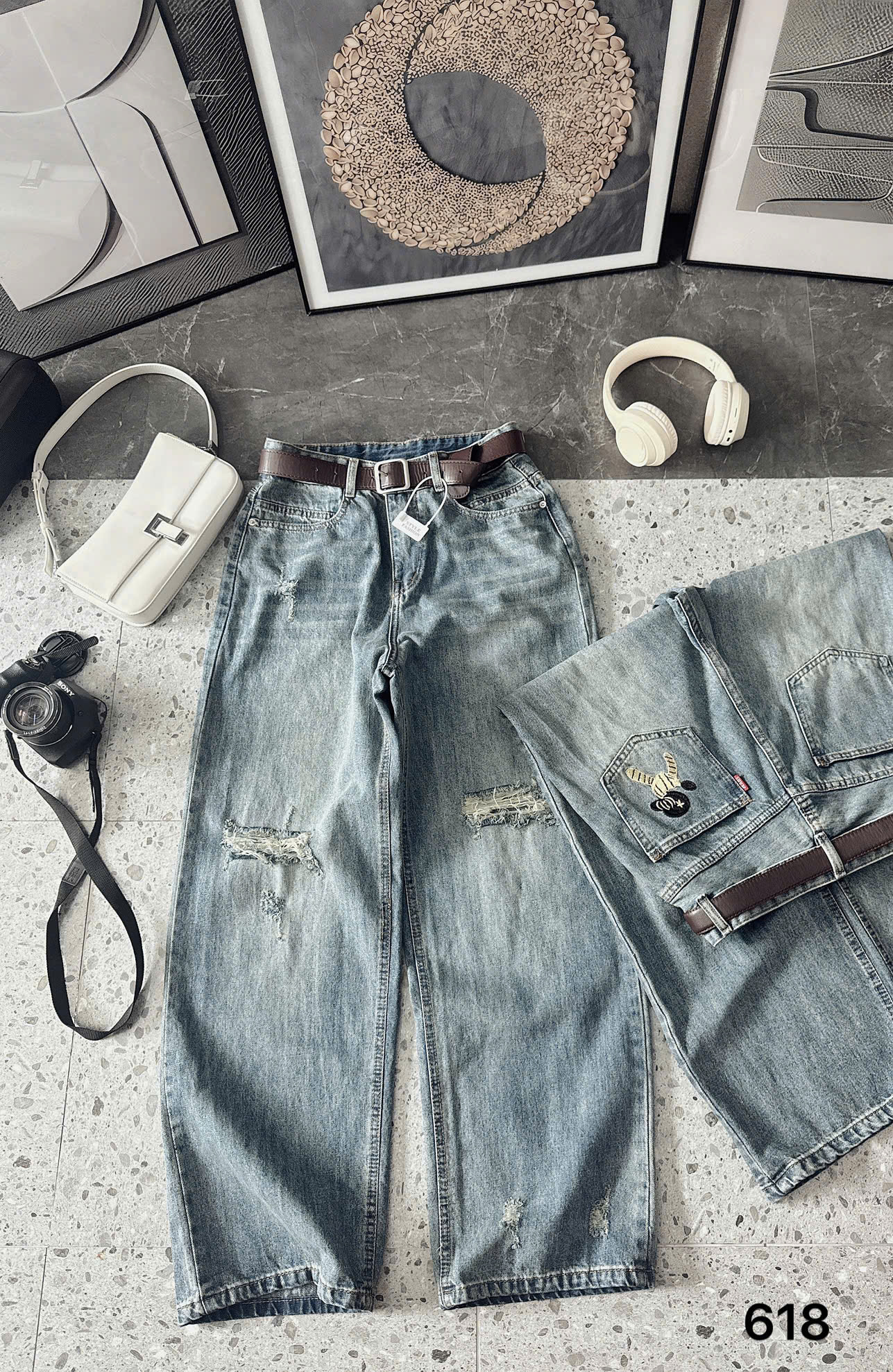 BIGSIZE - QUẦN JEAN SUÔNG THÊU T-QJ618_thumbnail_2