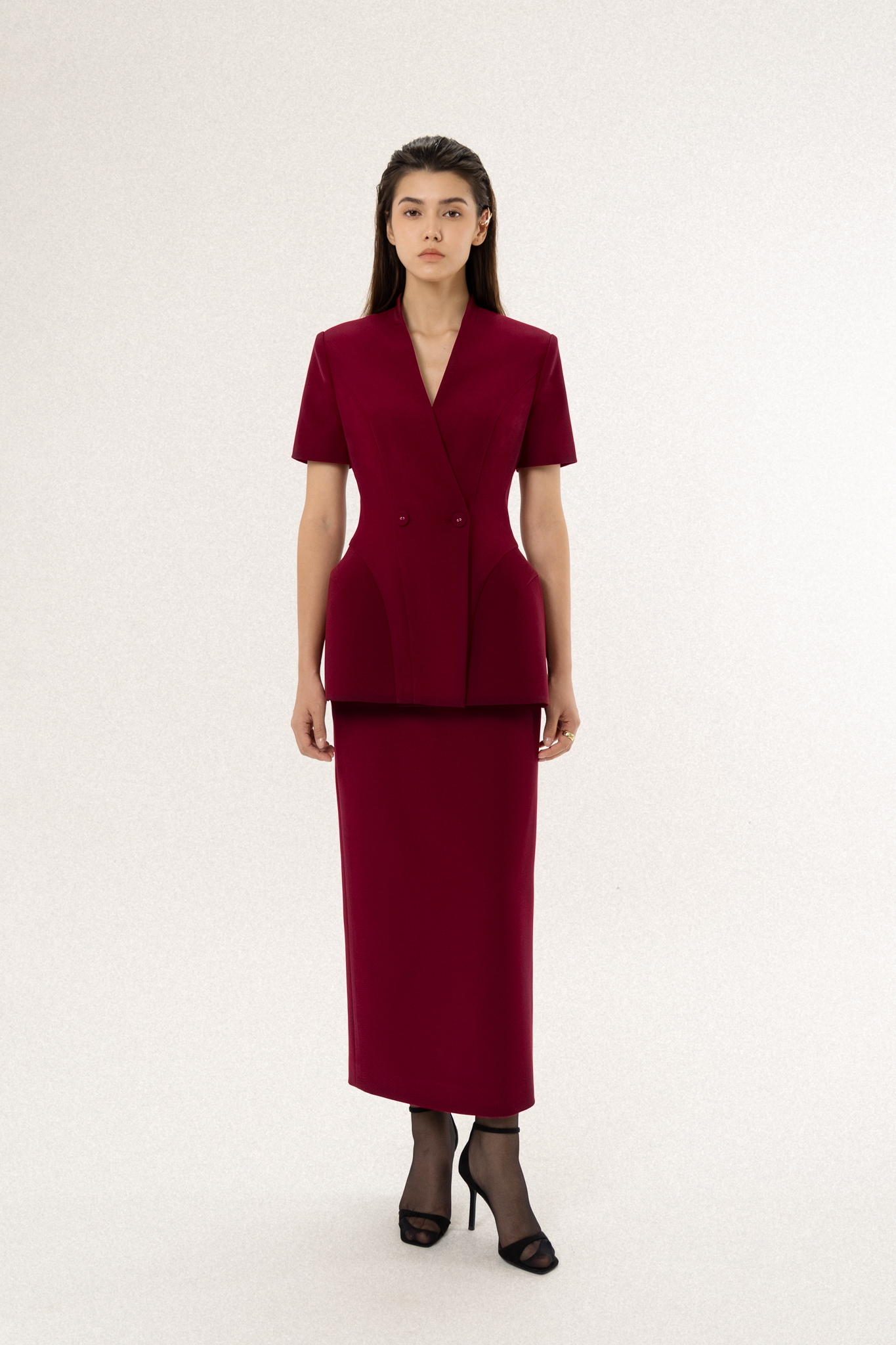 Áo vest cổ ve, bổ mảnh phồng hông (Eclipse Blazer)_thumbnail_0