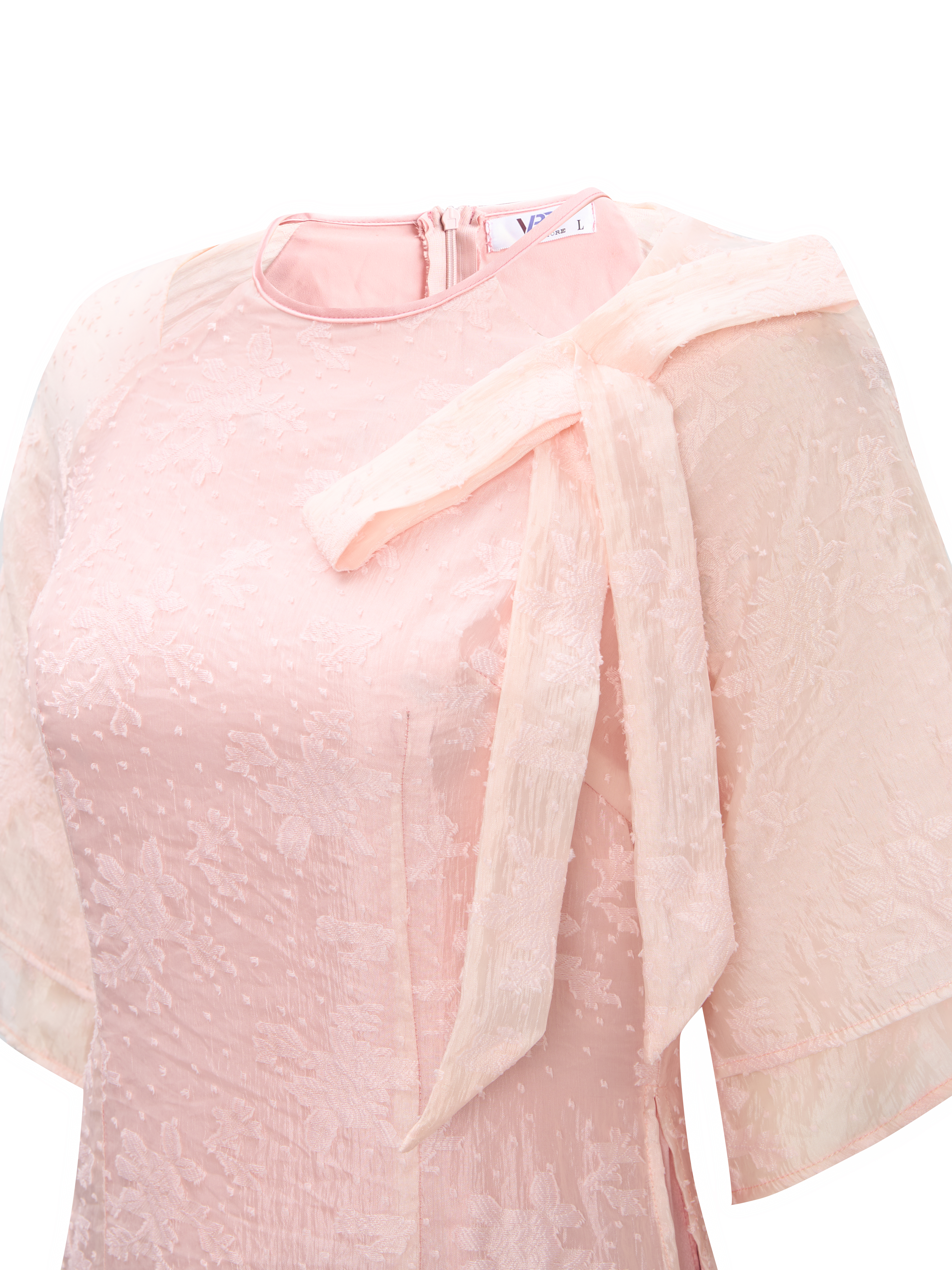 BIGSIZE NỮ - Áo dài kiểu voan phối nơ V-AD023_thumbnail_5