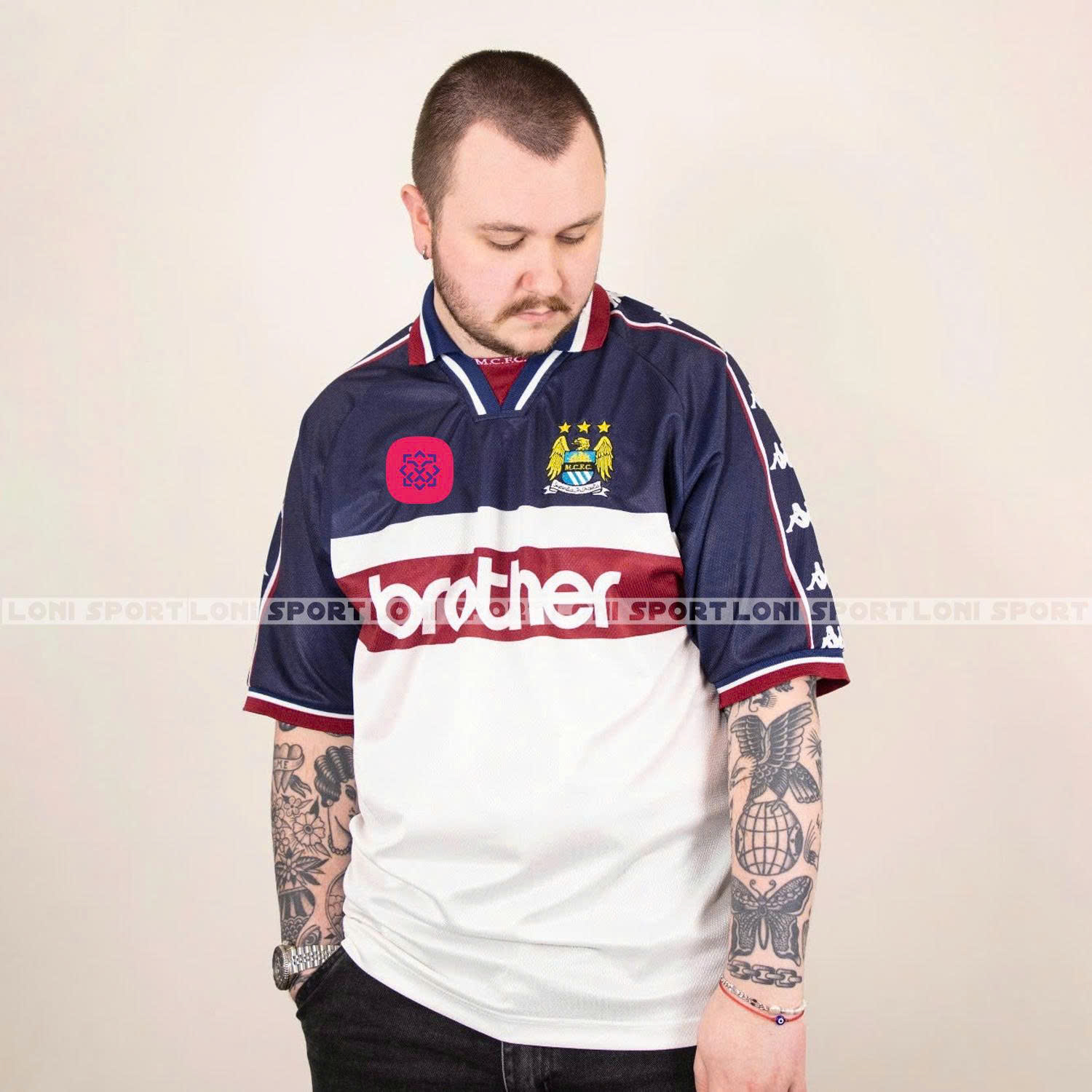 Áo retro MC sân khách trắng 97/98