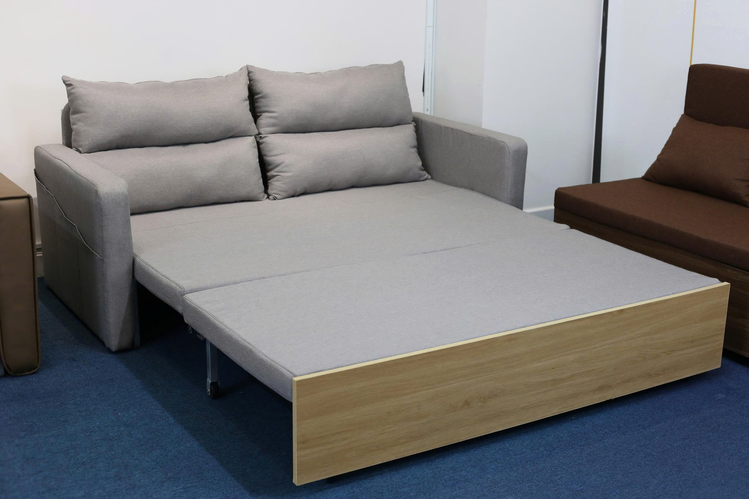Sofa giường thông minh SmartFurni SMF18 - Mặt ốp gỗ Melamine - Xanh dương_thumbnail_8