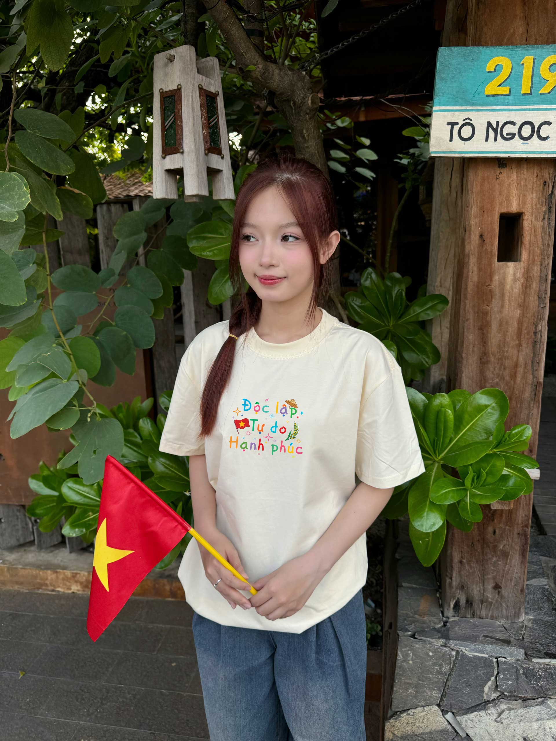 Áo thun Việt Nam tôi yêu form rộng 2127 Miucho cổ tròn vải cotton 4c 220gsm thoáng mát in mix_thumbnail_2