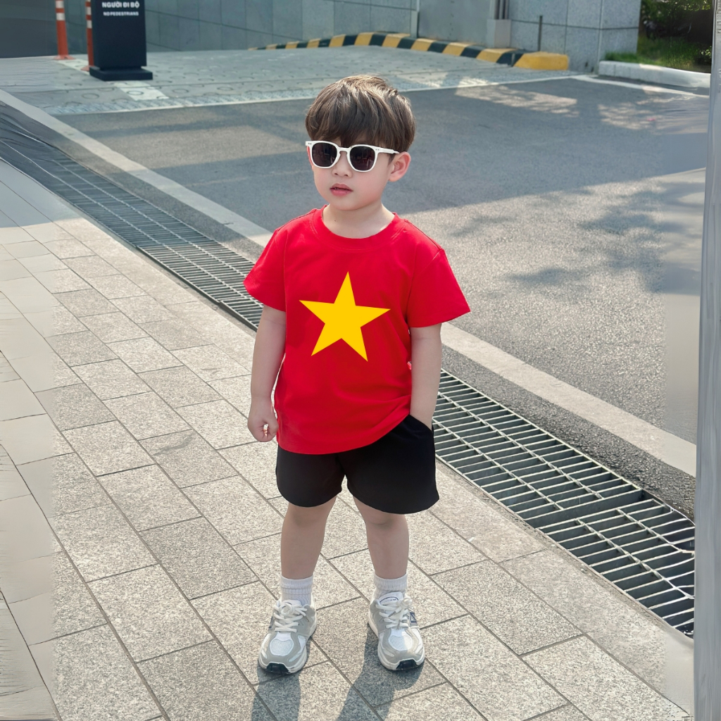 Bộ đồ bé trai in hình 'Cờ đỏ Sao vàng - Độc lập Tự Do' - Loza Kids BD032_thumbnail_7
