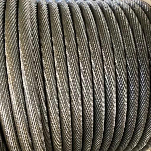 Cáp thép chống xoắn có dầu 35Wx7 phi 17