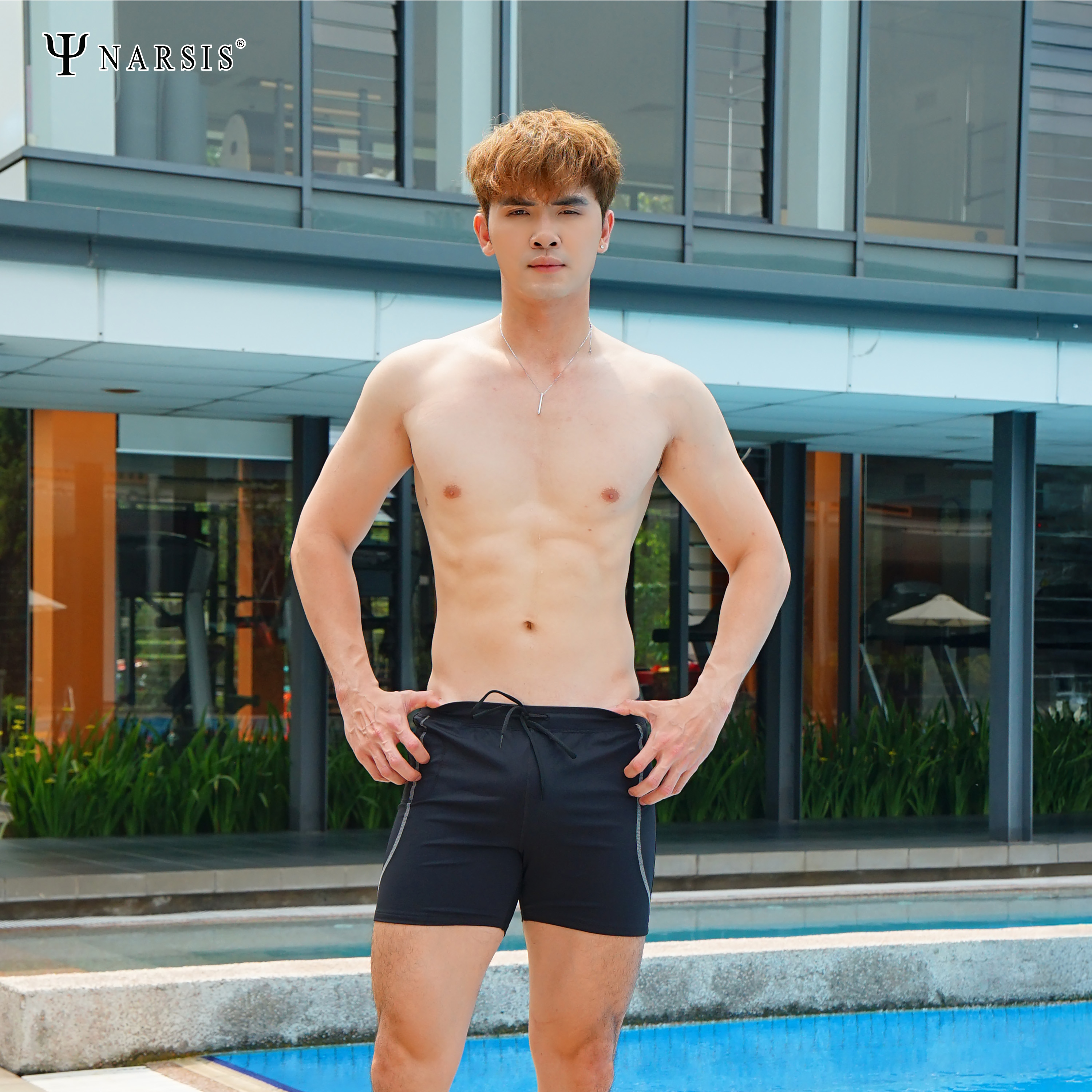 Quần bơi nam Narsis Q24010 kiểu dáng boxer, chất liệu thoáng mát, dễ vận động._thumbnail_4