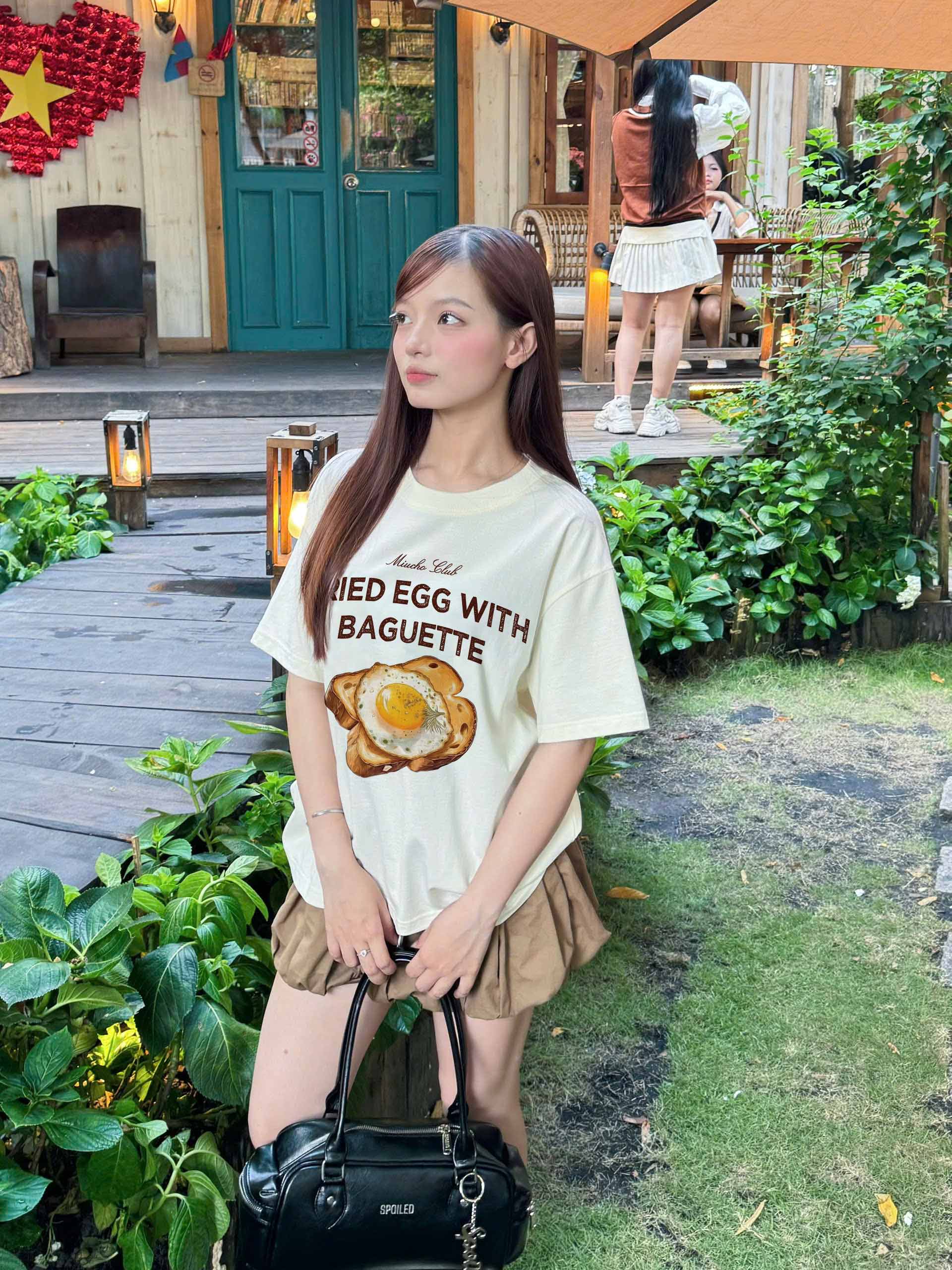 Áo thun boxy phong cách Hàn Quốc AXD2442 Miucho tay ngắn cổ tròn chất cotton co giãn dày dặn thoáng mát_thumbnail_6