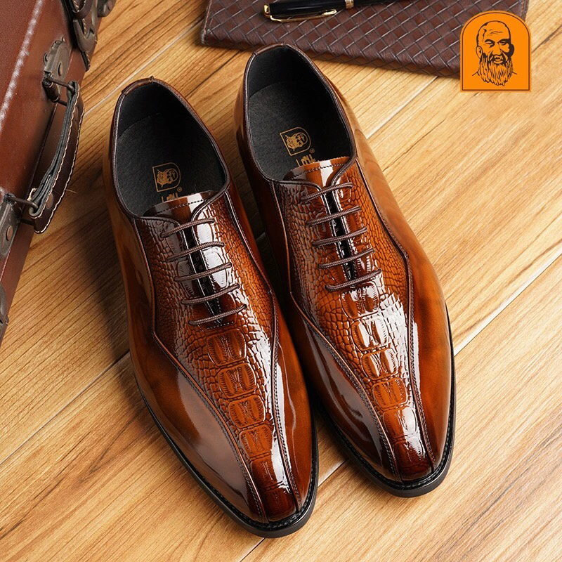 GIÀY CÔNG SỞ DA BÒ CAO CẤP ELG12