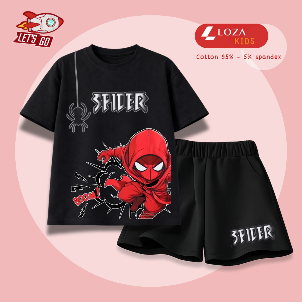 Set bộ bé trai hình Spiderman Boom -  Loza Kids SB639_thumbnail_5