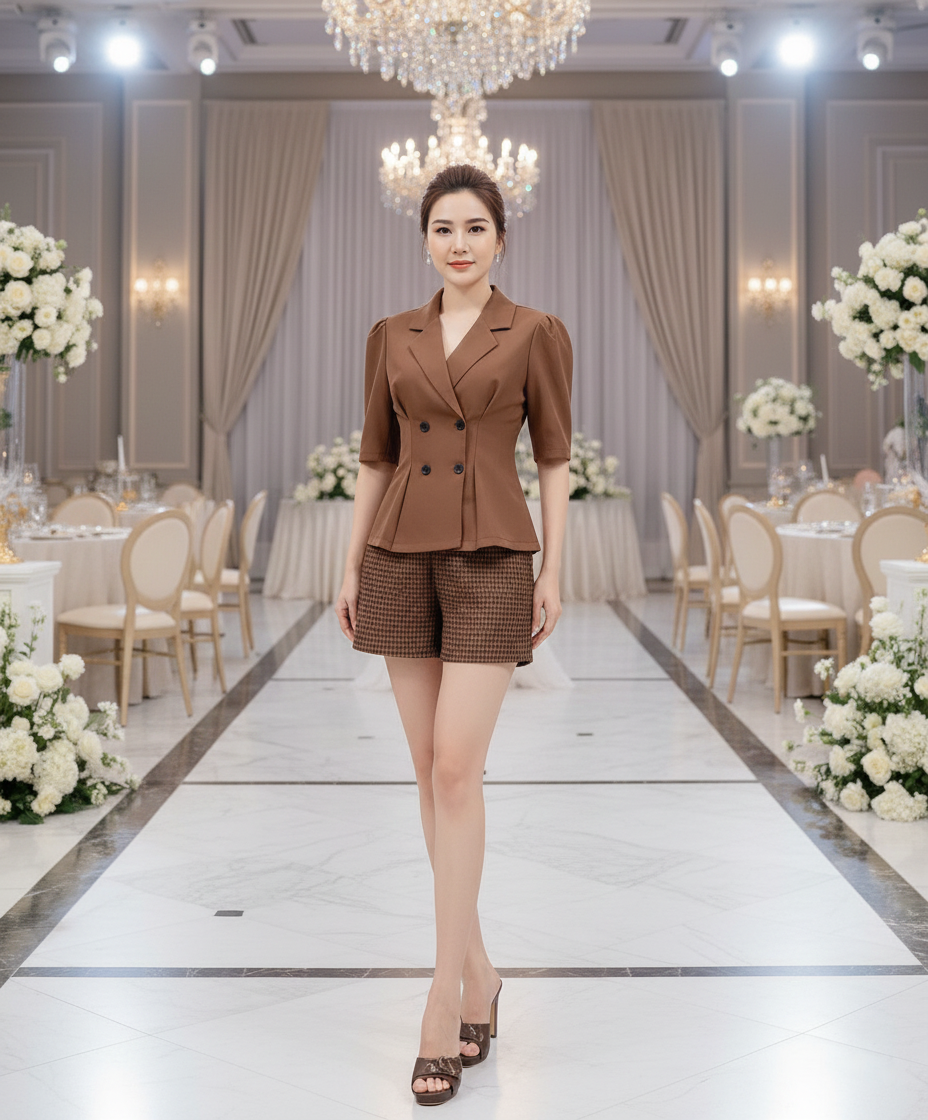 Set bộ quần short áo vest