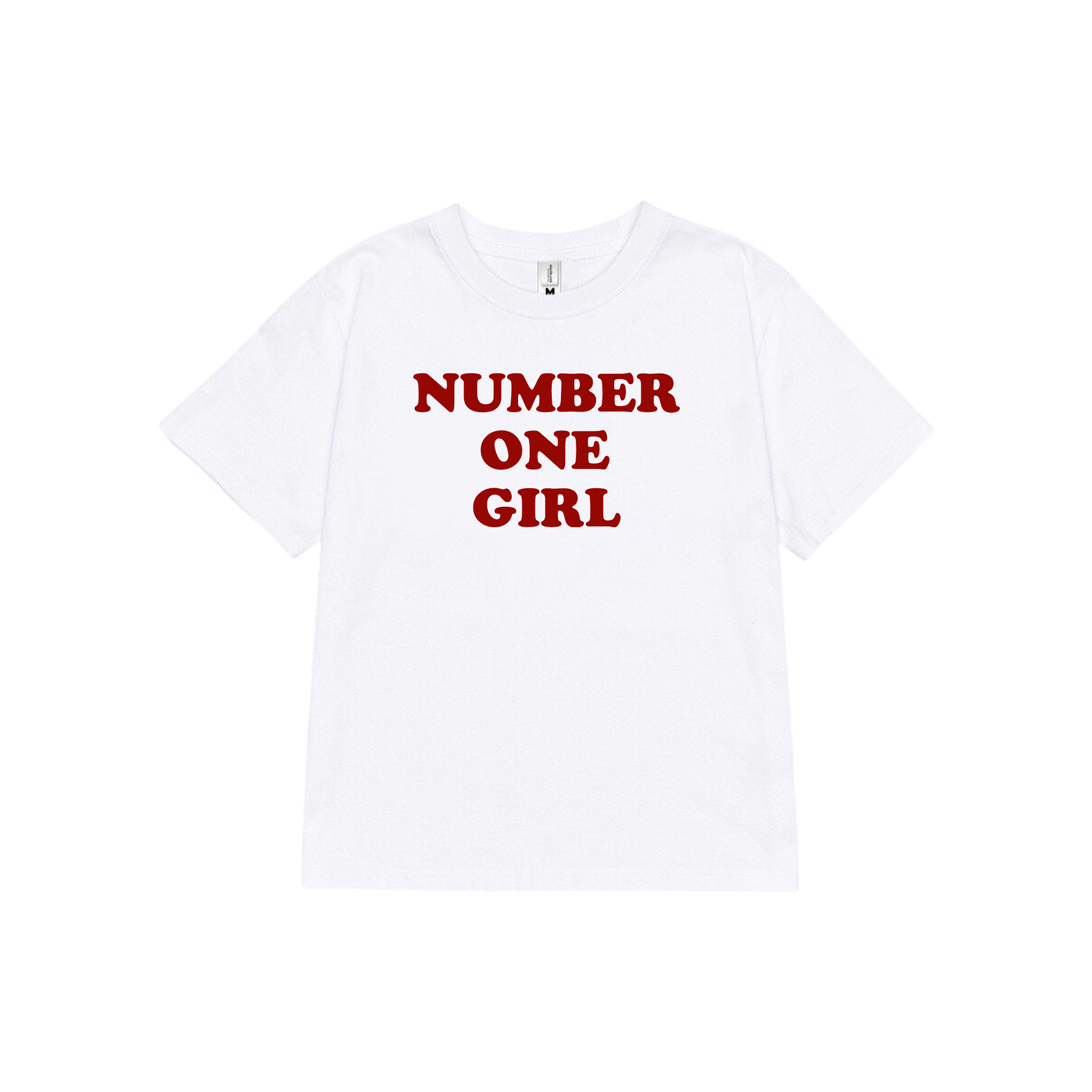 Áo baby tee ôm number one girl 1978 Miucho cổ tròn vải cotton 4c thoáng mát in basic