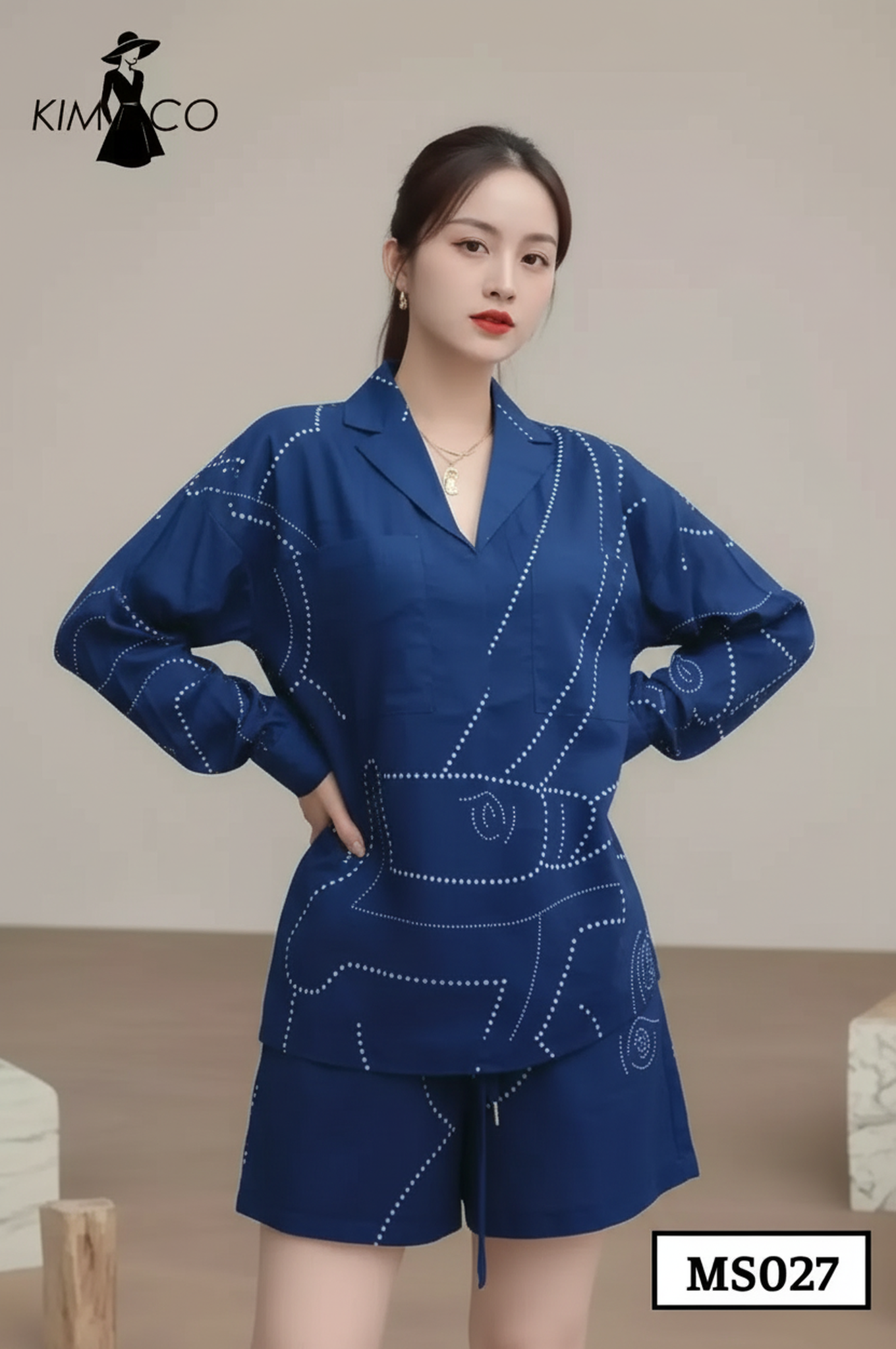 Set Navy Lines Hot Hit -  MS027