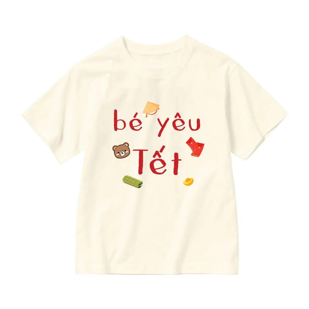 Áo thun bé yêu Tết Bính Ngọ Kado vải cotton dày dặn thoáng mát cổ tròn in mix 3002_thumbnail_12