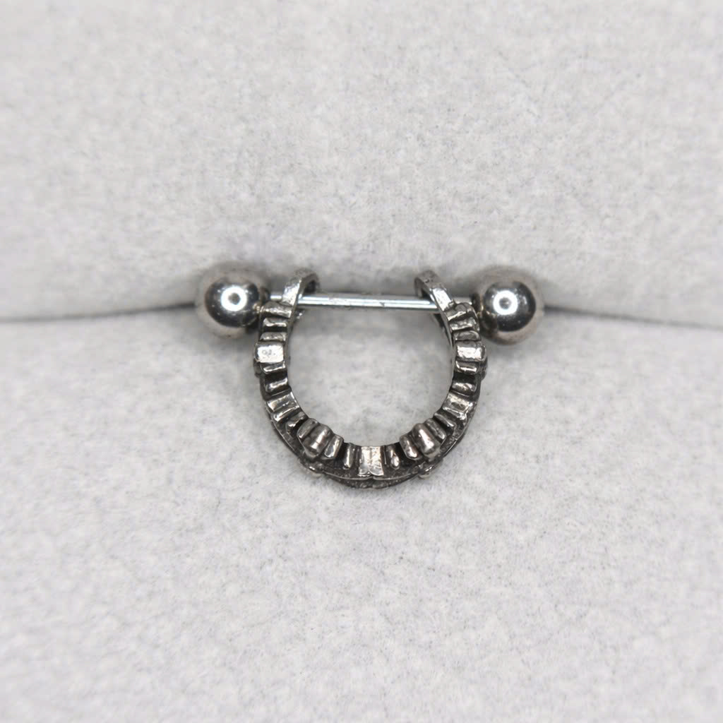 Khuyên vòng kiểu mạ điện 8mm hoạ tiết chrome._thumbnail_1