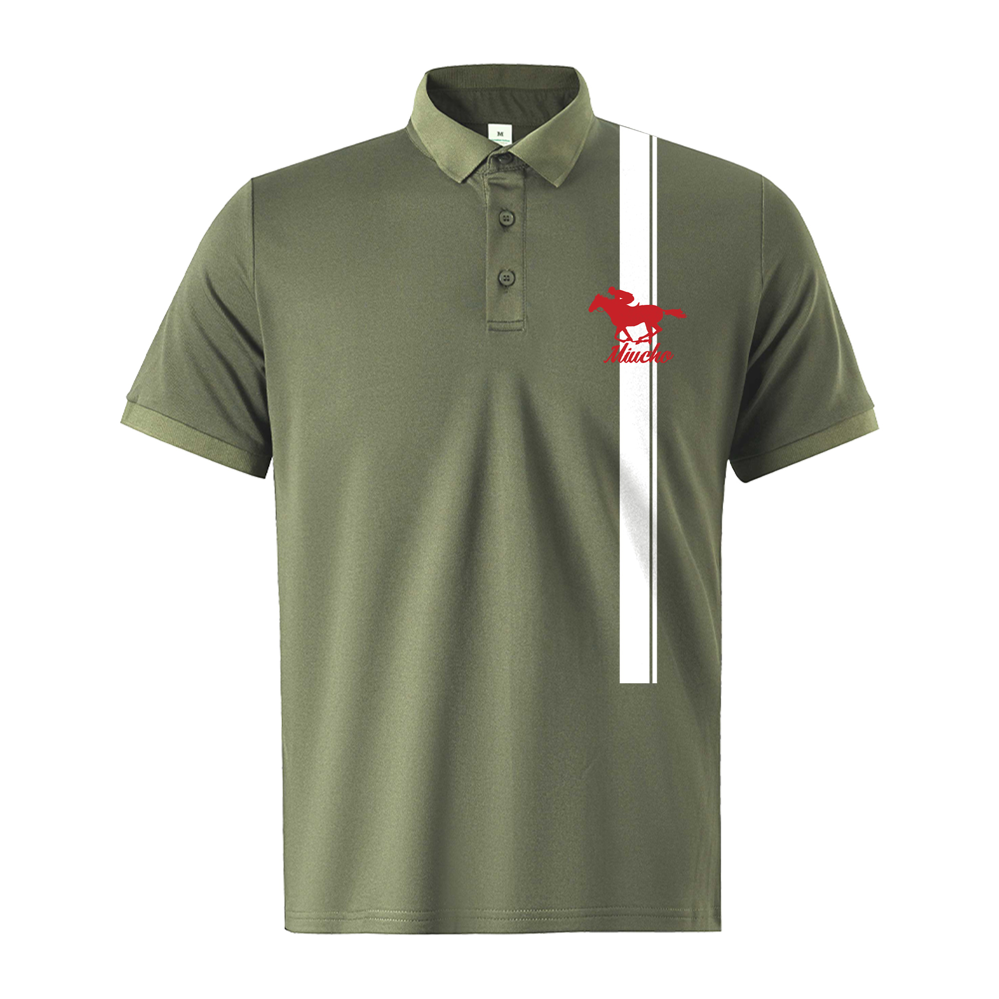 Áo polo nam phong cách vintage PLCSD2427 Miucho Iconic form vừa tay ngắn cổ trụ in artwork_thumbnail_8