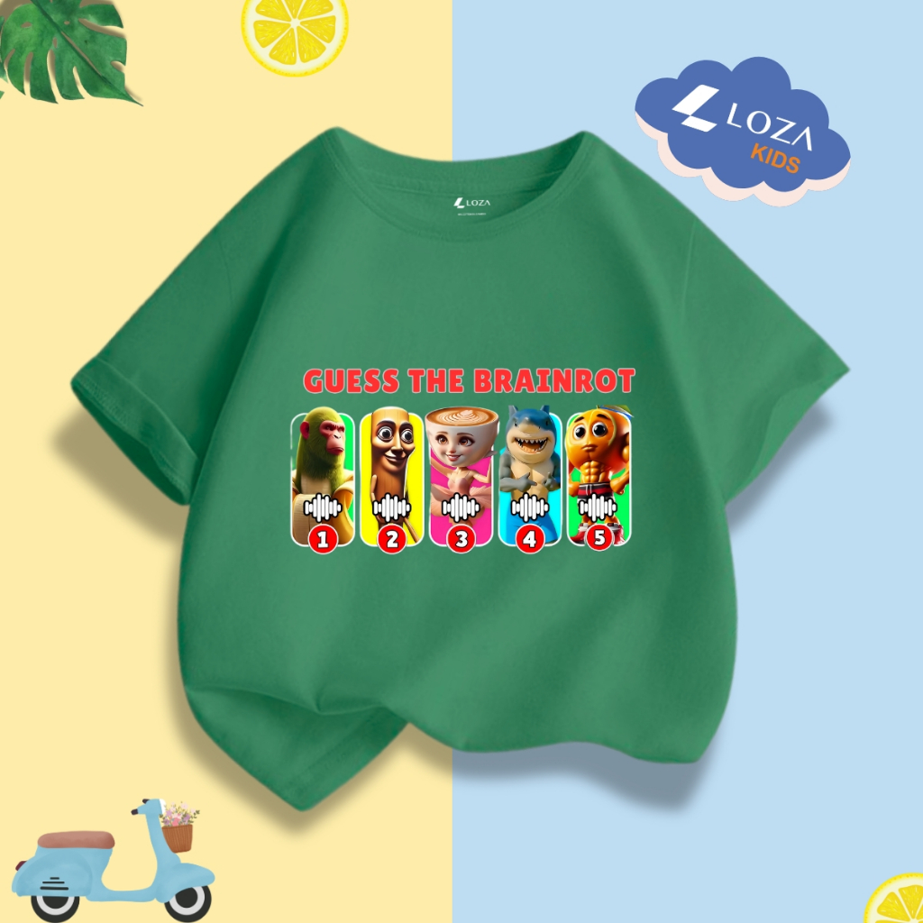 Áo bé Meme brainrot Tralalero Tralala tung tung tung sahur cho bé trai size từ 15-40kg Loza Kids - AT064_thumbnail_1