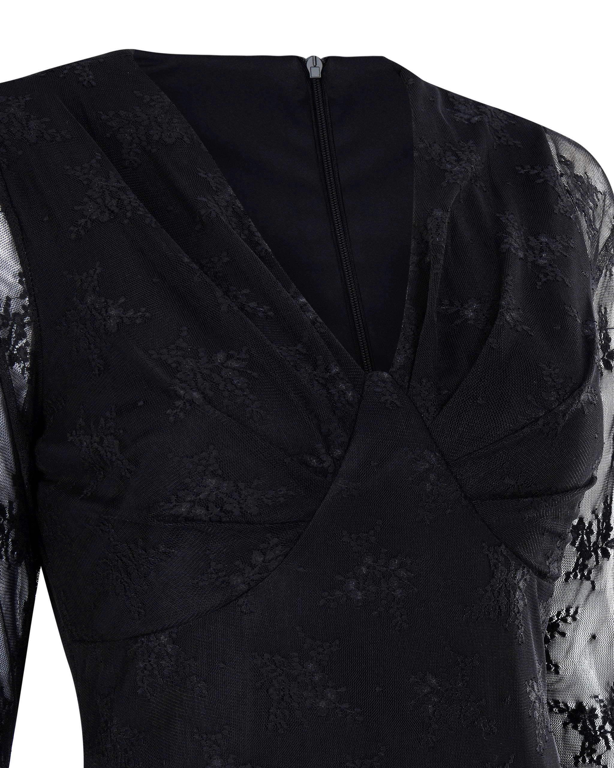 Đầm ren hoa nhún kiểu tầng bigsize DA172 dành cho nàng béo mập từ 55-95kg_thumbnail_5