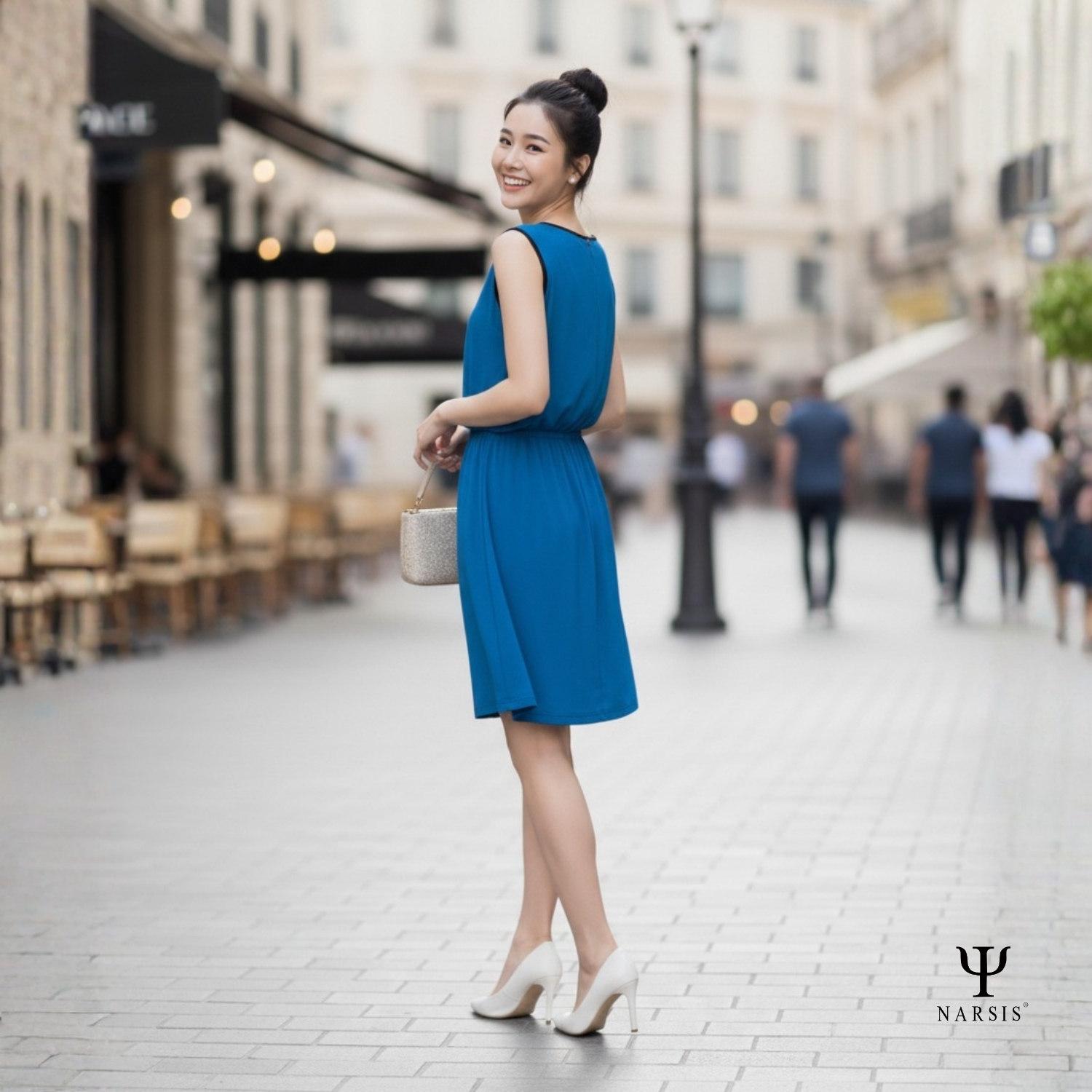 VÁY NỮ NEW1238 NARSIS CHẤT LIỆU THOÁNG MÁT, DỄ CHỊU, THOẢI MÁI CẢ NGÀY, DỄ VẬN ĐỘNG_thumbnail_3