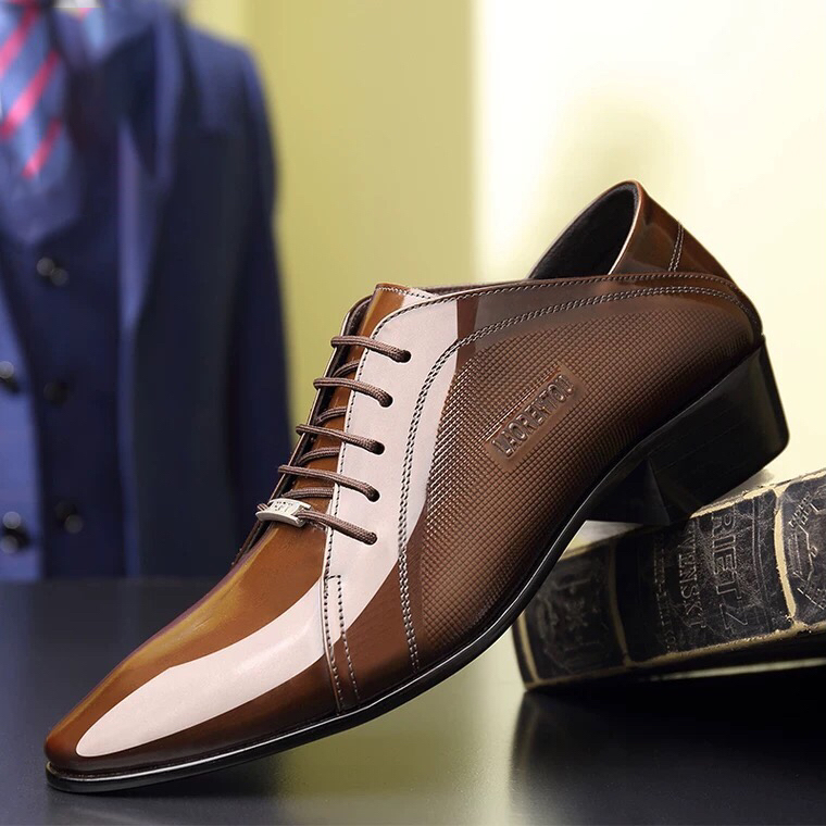 GIÀY CÔNG SỞ DA BÒ CAO CẤP ELG07