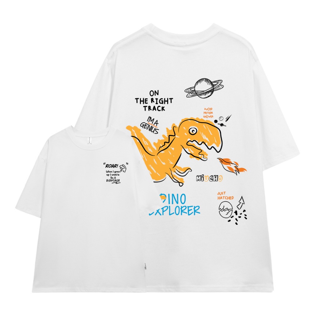 Áo thun nam form rộng ATD1137 Miucho Man tay ngắn áo phông cổ tròn in mix_thumbnail_7