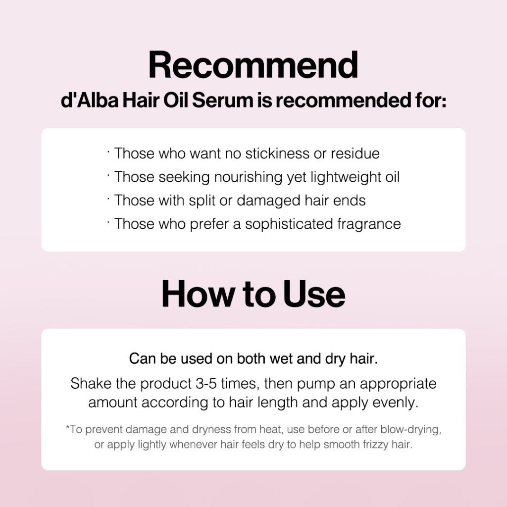 D'alba Professional Repairing  Hair Oil Serum 75ml_thumbnail_3