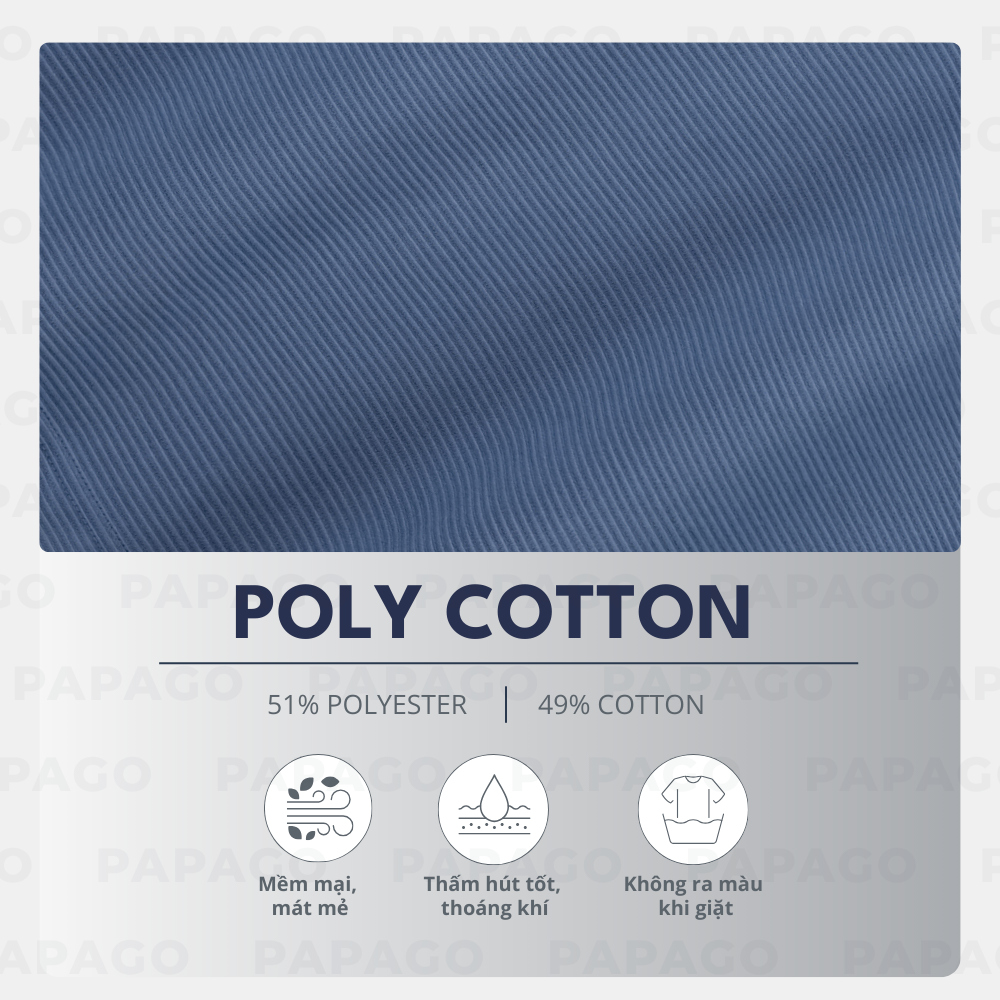 Áo polo cao cấp PAPAGO nam Trung niên form rộng thêu logo kẻ ngang - P25PLKN001_thumbnail_1