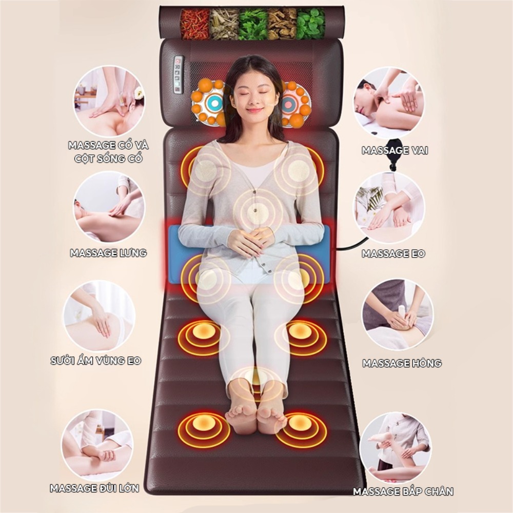 Đệm Massage Đa Năng Toàn Thân NMI MART Giảm Đau Nhức, Hồng Ngoại TMS01_thumbnail_3