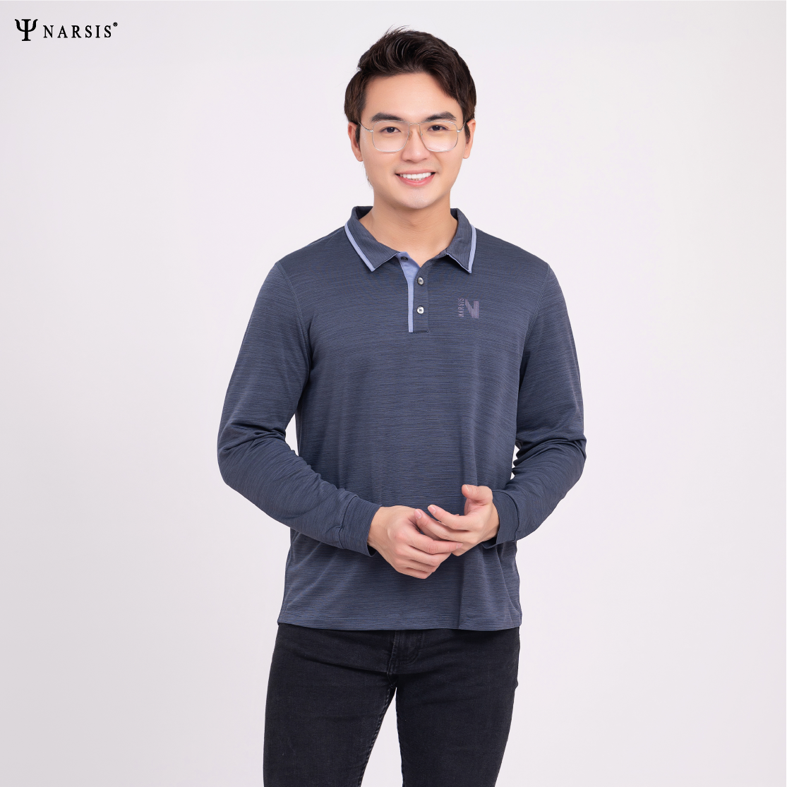 ÁO THU ĐÔNG NAM D0033 NARSIS CHẤT LIỆU THOÁNG MÁT, DỄ CHỊU, THOẢI MÁI CẢ NGÀY, DỄ VẬN ĐỘNG_thumbnail_0