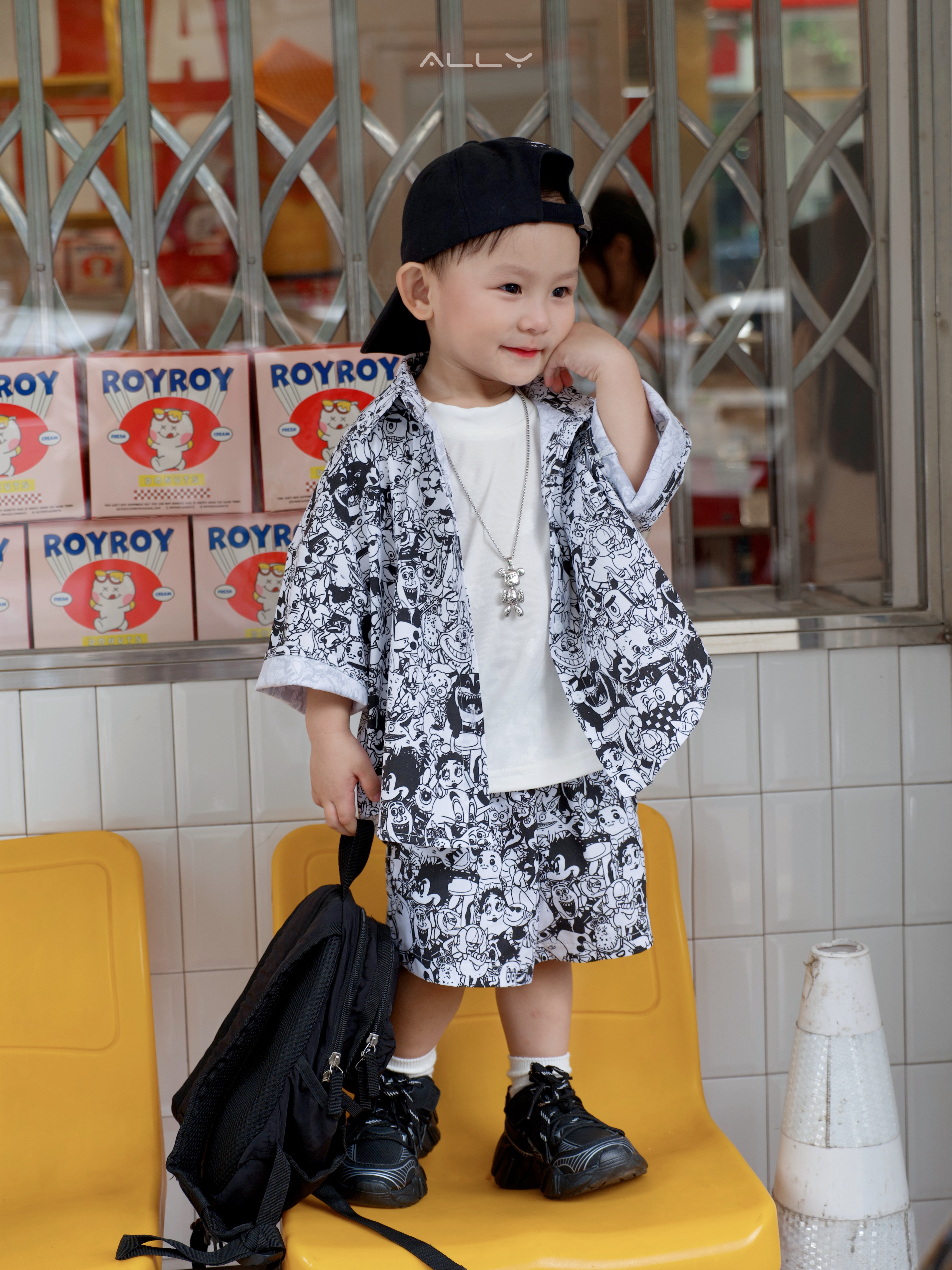 Bộ sơ mi hoạt hình cho bé ALLY