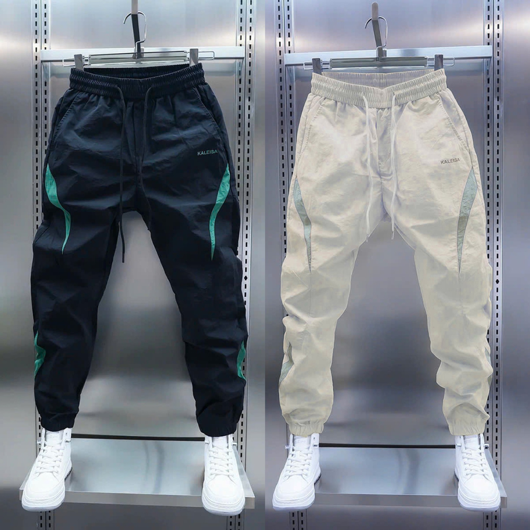 Quần Jogger Gió Dáng Thể Thao – Chất Liệu Gió Mịn, Nhẹ Co Giãn Thoải Mái, Phối Màu Thời Trang - QH240_thumbnail_2