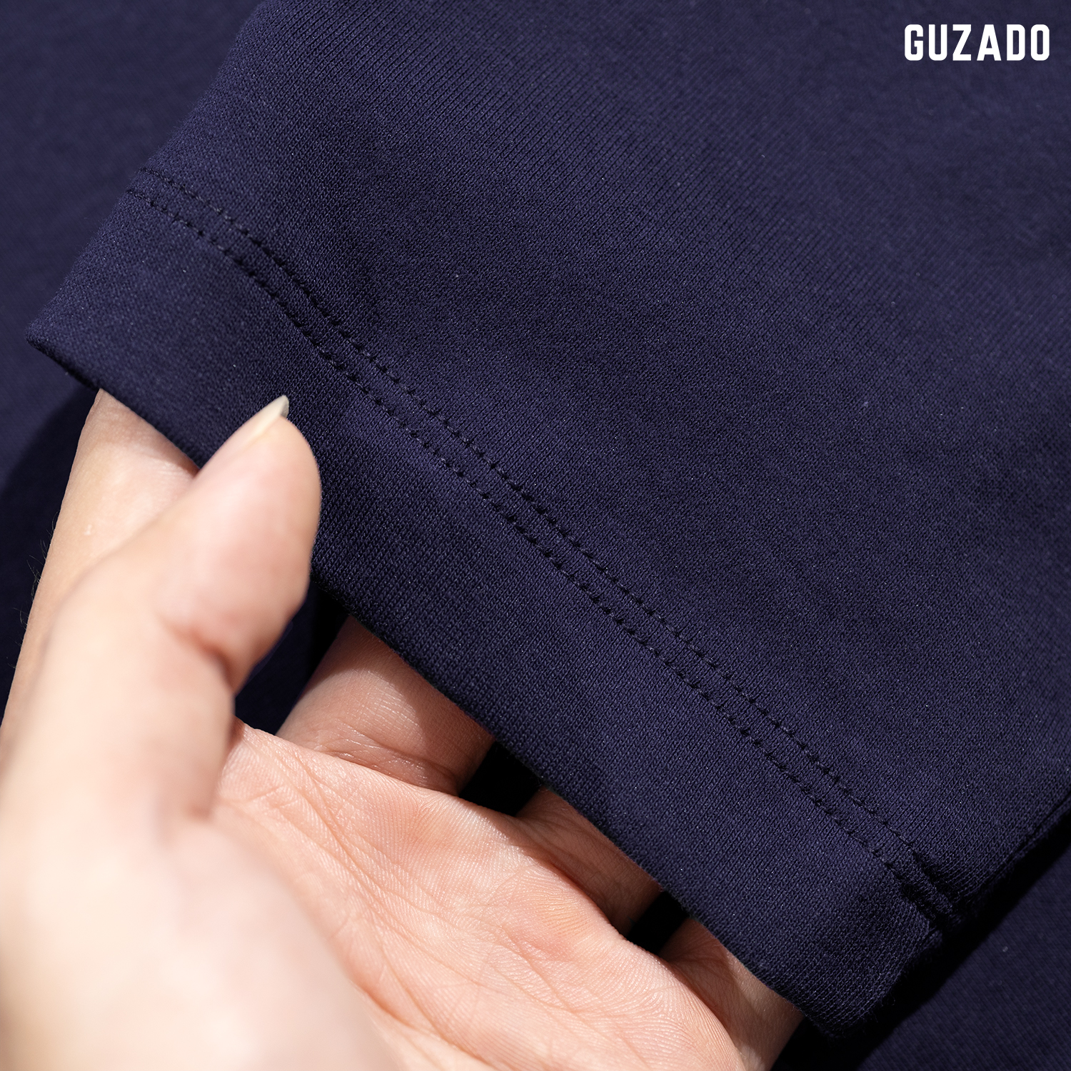 Áo Dài Tay Cotton CVC GUZADO Form Basic GDT03_thumbnail_2