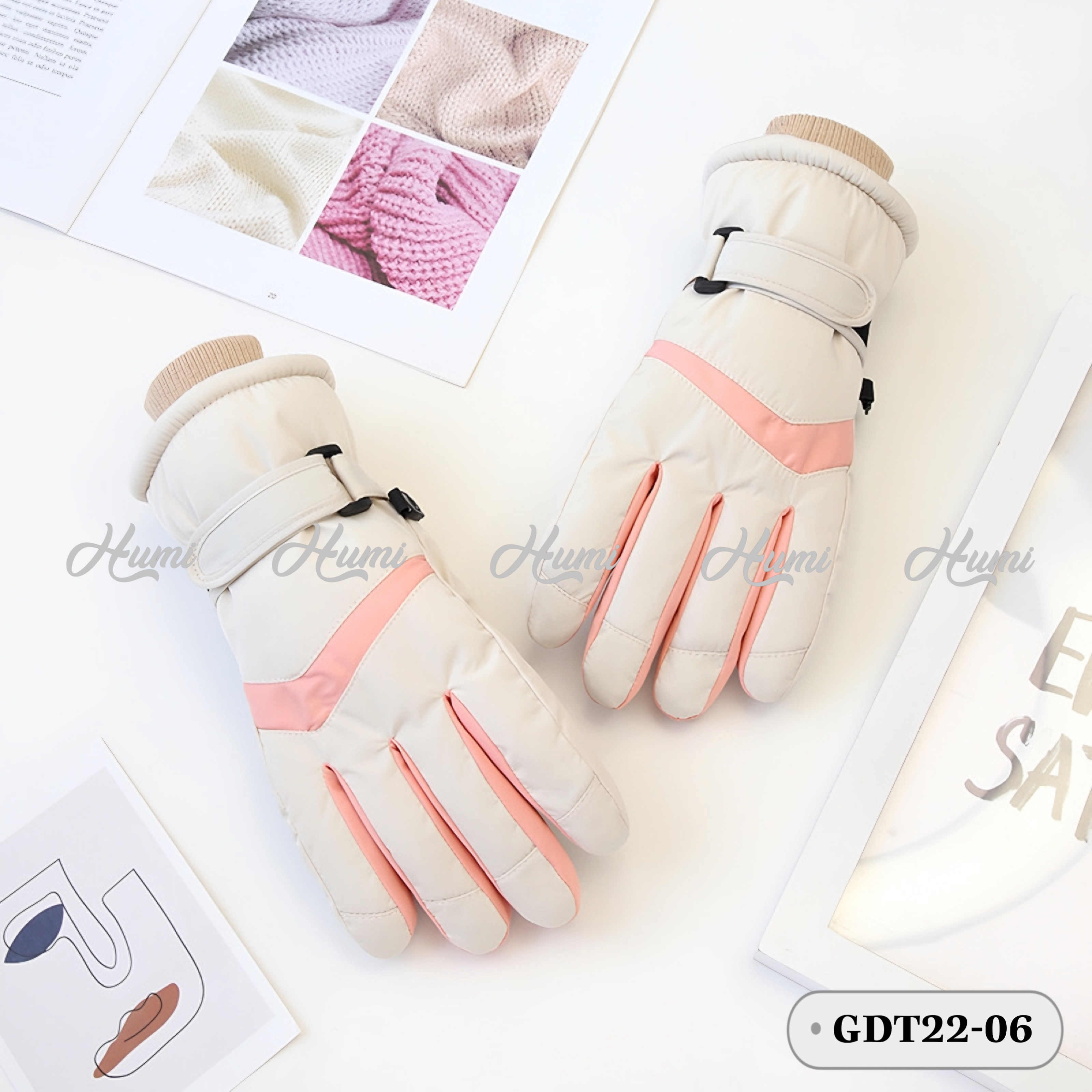 GĂNG TAY ĐI TUYẾT (GDT22-06 Kem)