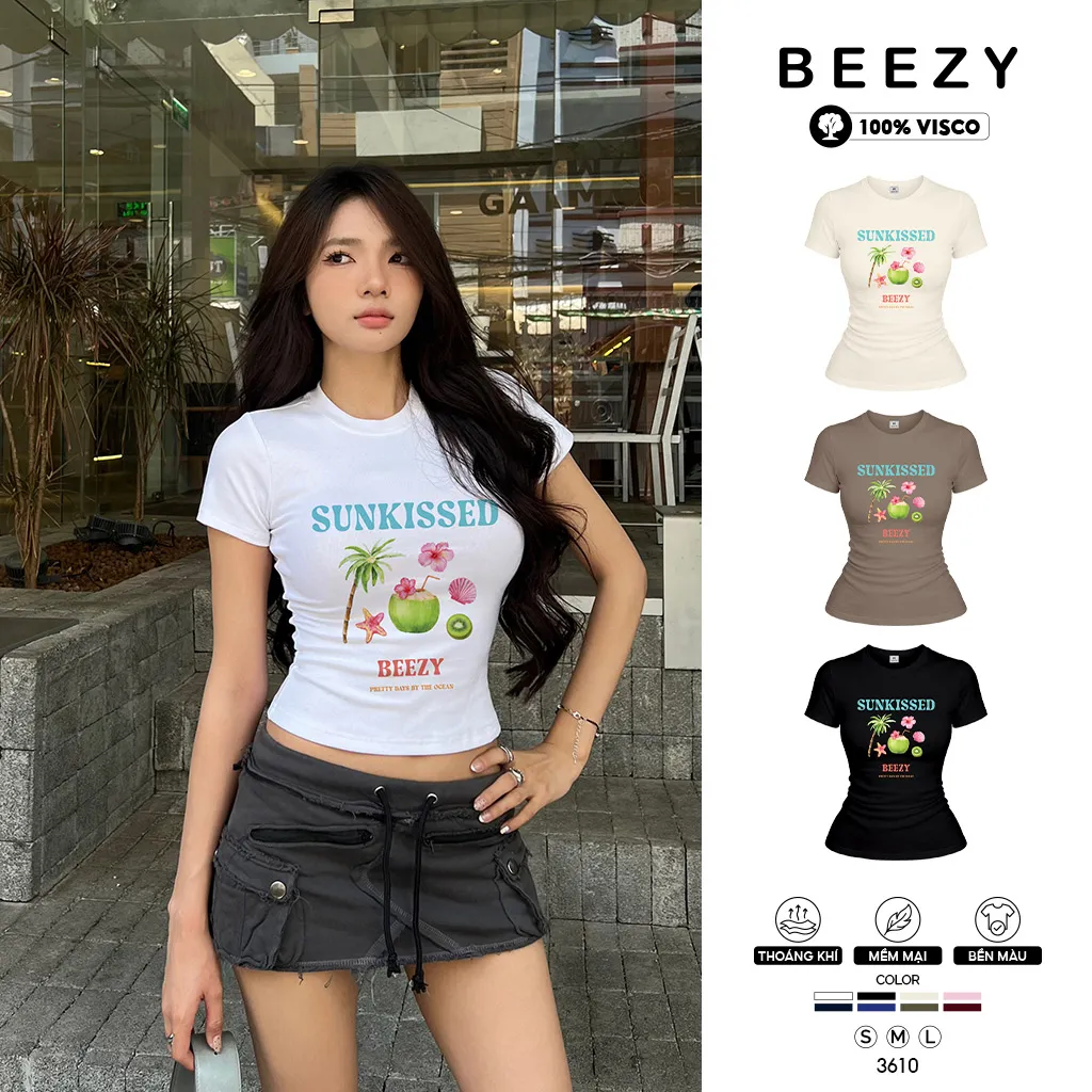 Áo baby tee form ôm SunKissed Beezy 3610