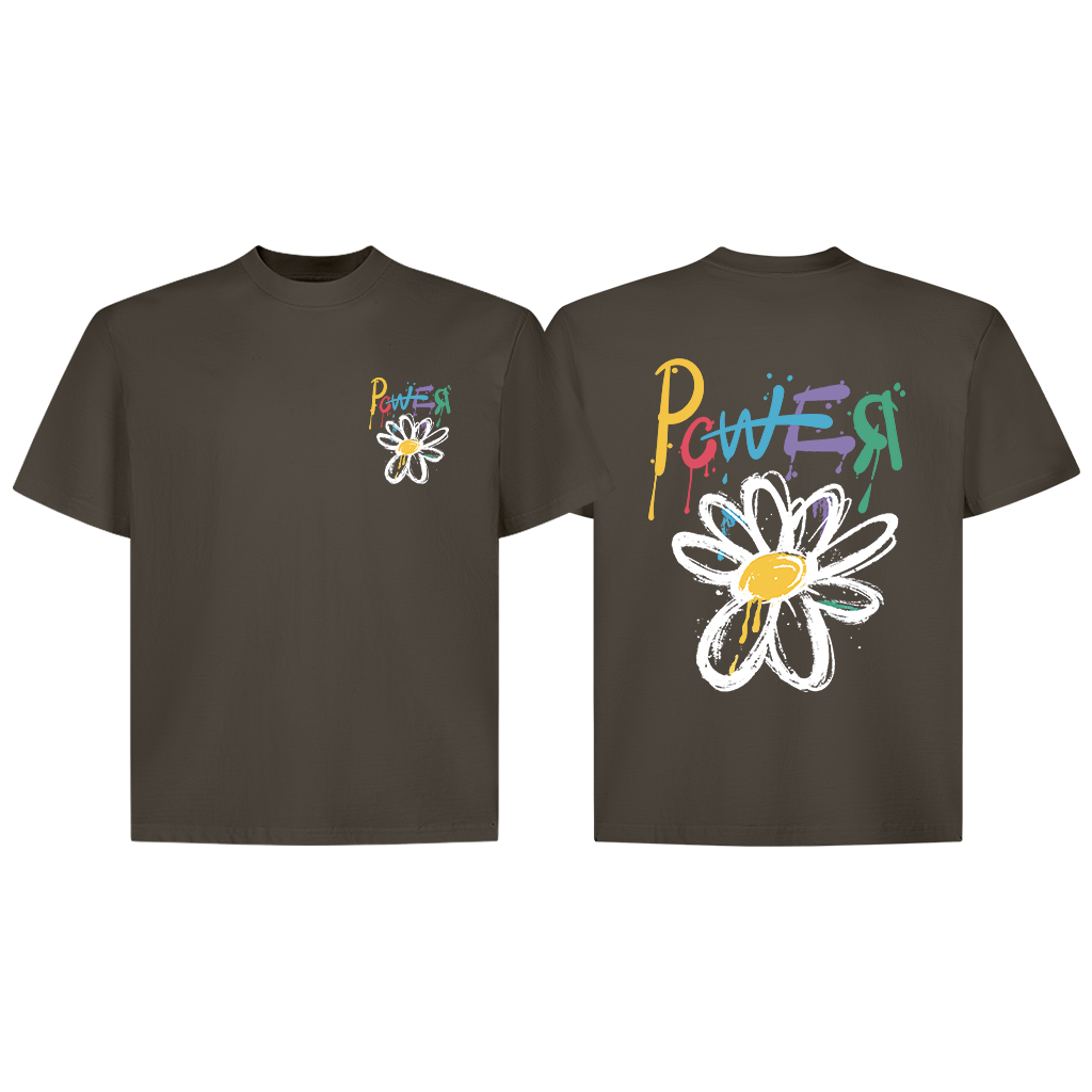 Áo phông nam form boxy hoa cúc GD 2306 Miucho Club chất vải cotton 2 chiều cao cấp in mix