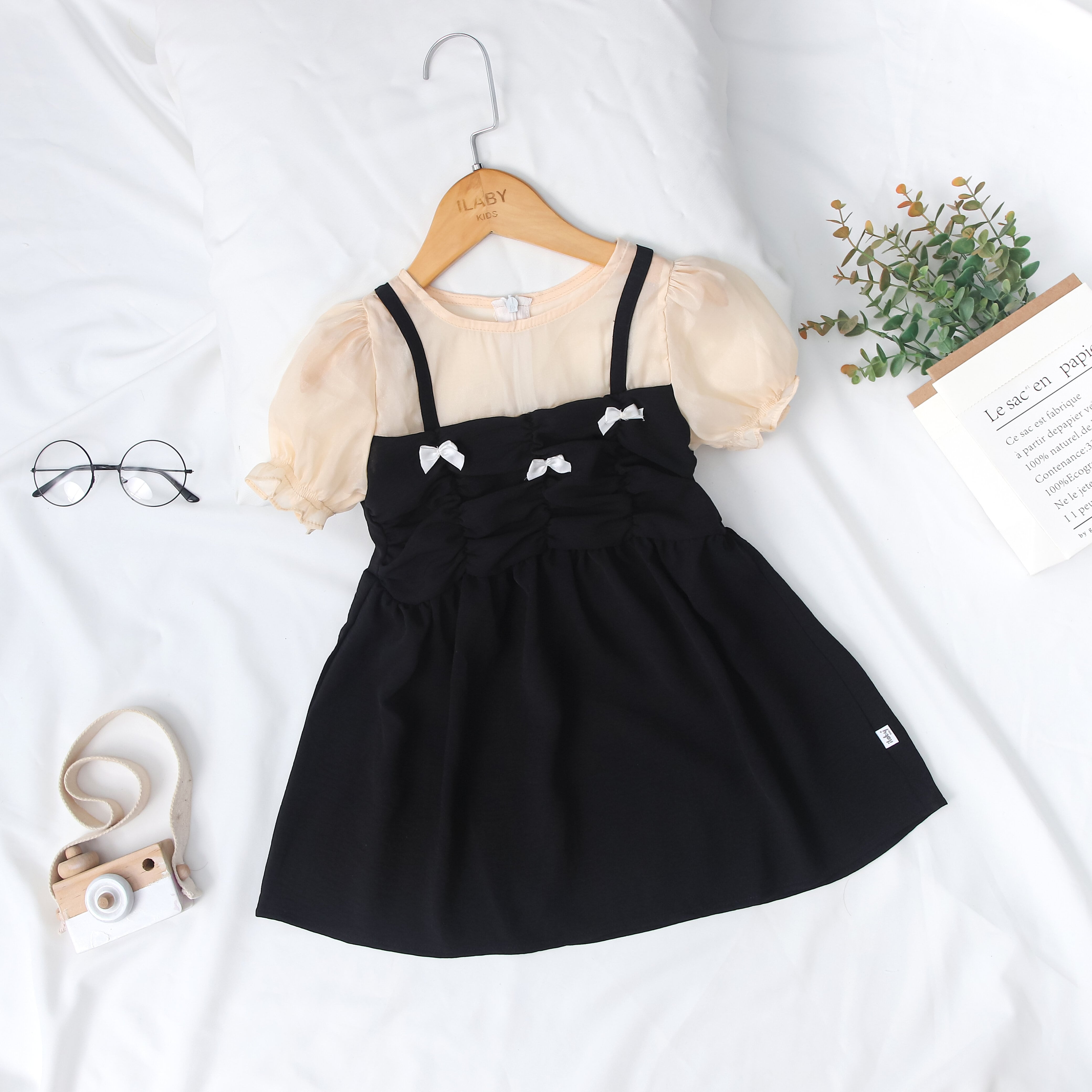 Váy phối tơ đính nơ_thumbnail_0