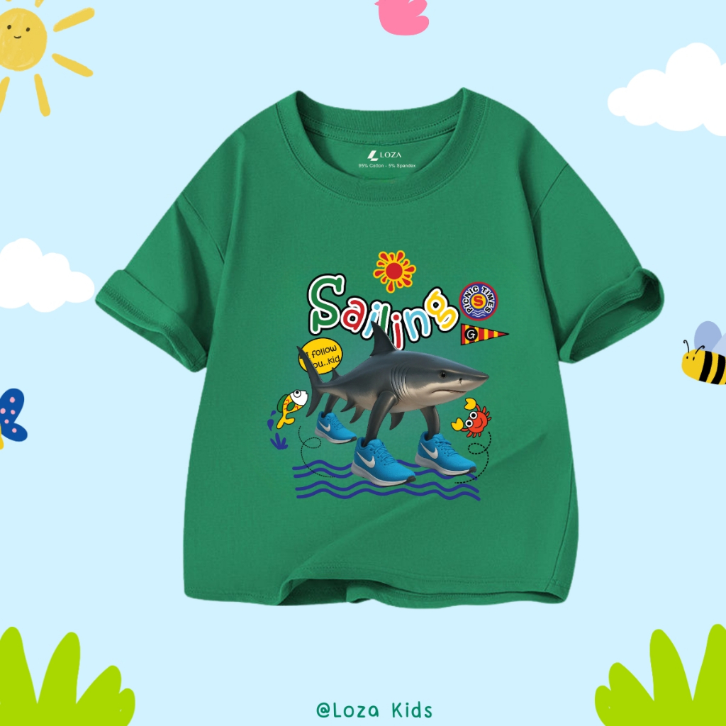 Áo thun bé trai in hình 'Brainrot Tung tung tung sahur, Tralalelo Tralala - Loza Kids AT065_thumbnail_2