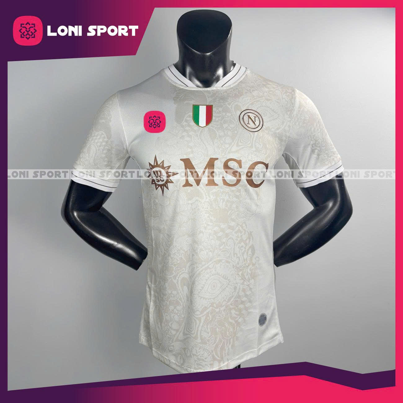Áo Napoli sân khách trắng kem 25/26 - SF