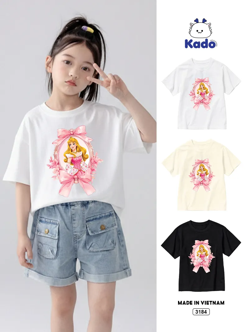 Áo thun bé gái Công Chúa Kado 3184