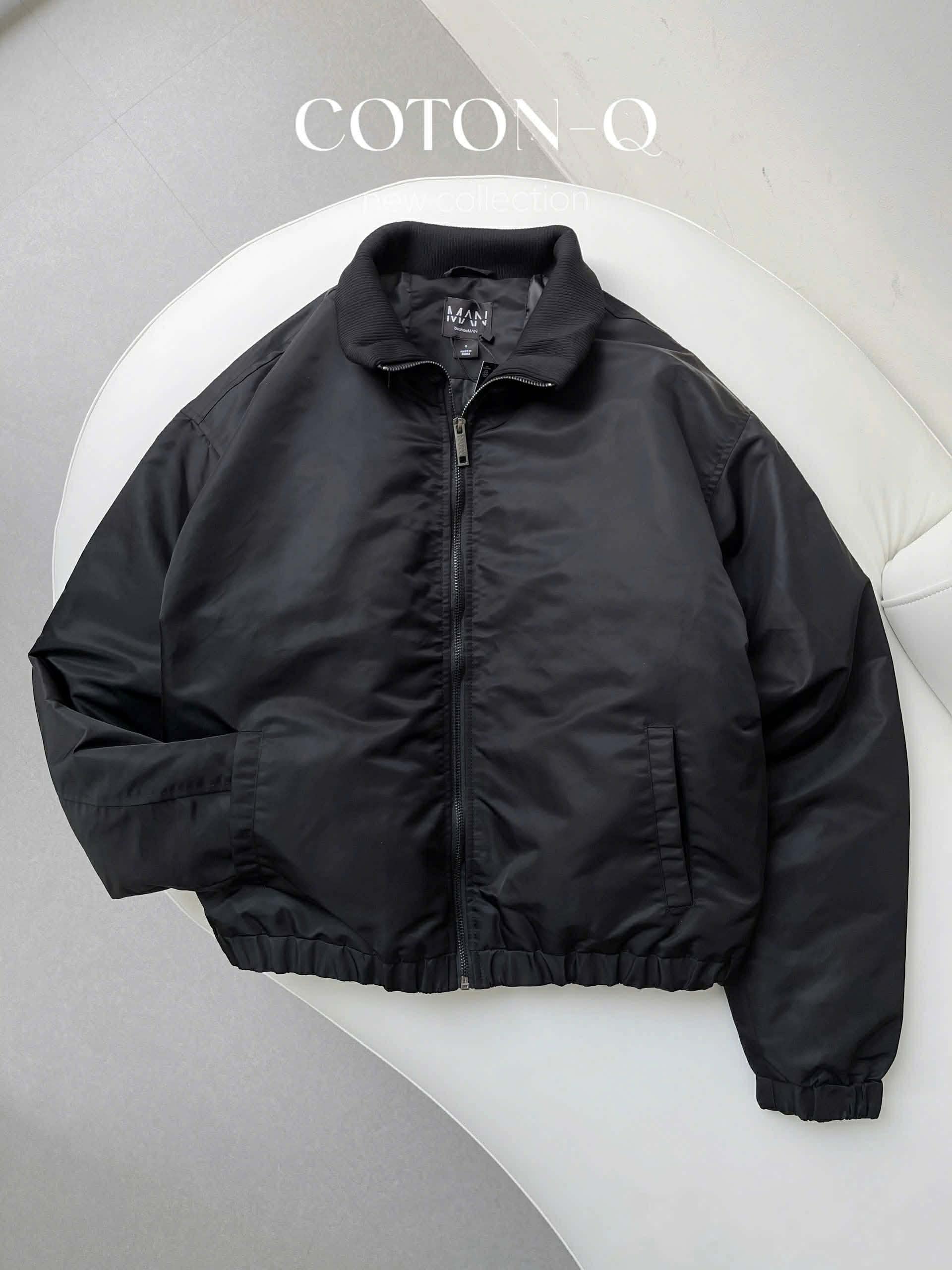 HK340 Áo khoác bomber nam ( GHI )