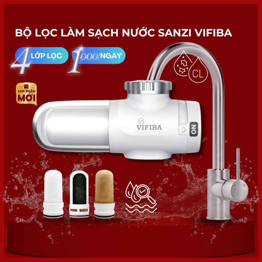 Bộ lọc nước VIFIBA x Sanbee Khử CLO - MUA 1 TẶNG 1_thumbnail_4