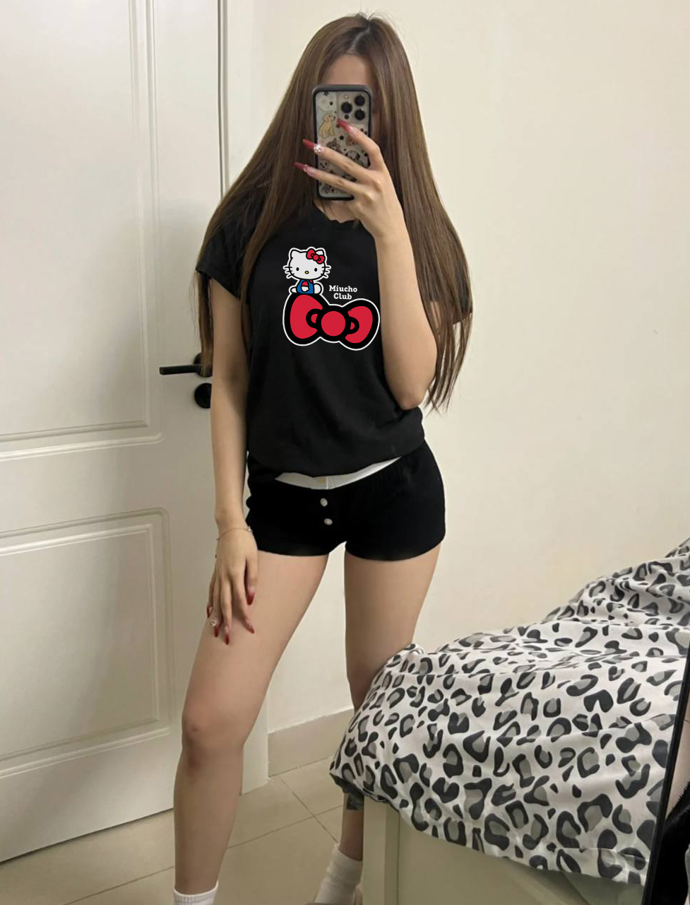 Áo baby tee mèo dễ thương Miucho BST cổ tròn tay ngắn vải cotton 4c co giãn in mix_thumbnail_5