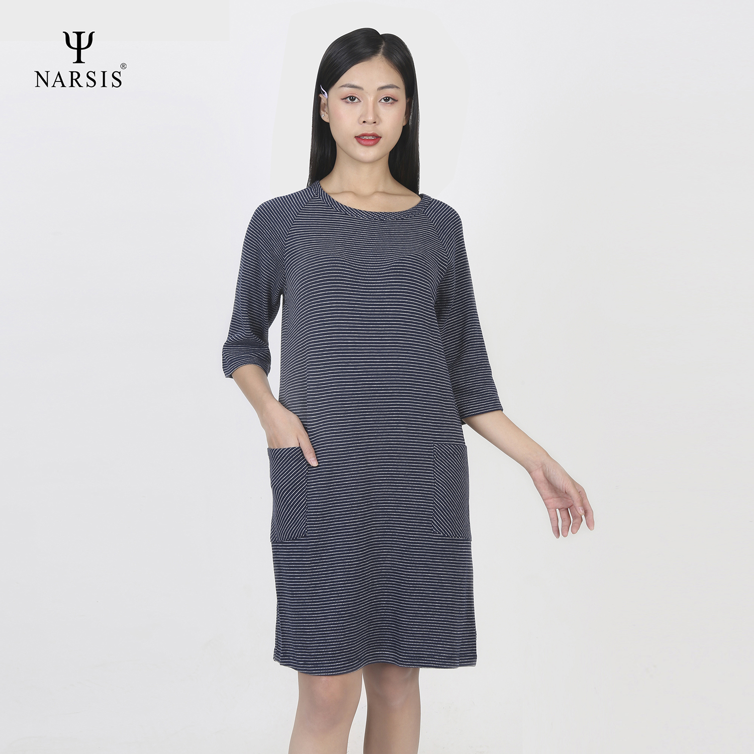 VÁY NỮ B8015 NARSIS VẢI LEN COTTON ẤM ÁP, THOÁNG MÁT, GIỮ ẤM TỐT, MỀM MẠI, GIỮ ẤM TỐT, MỀM MẠI_thumbnail_2