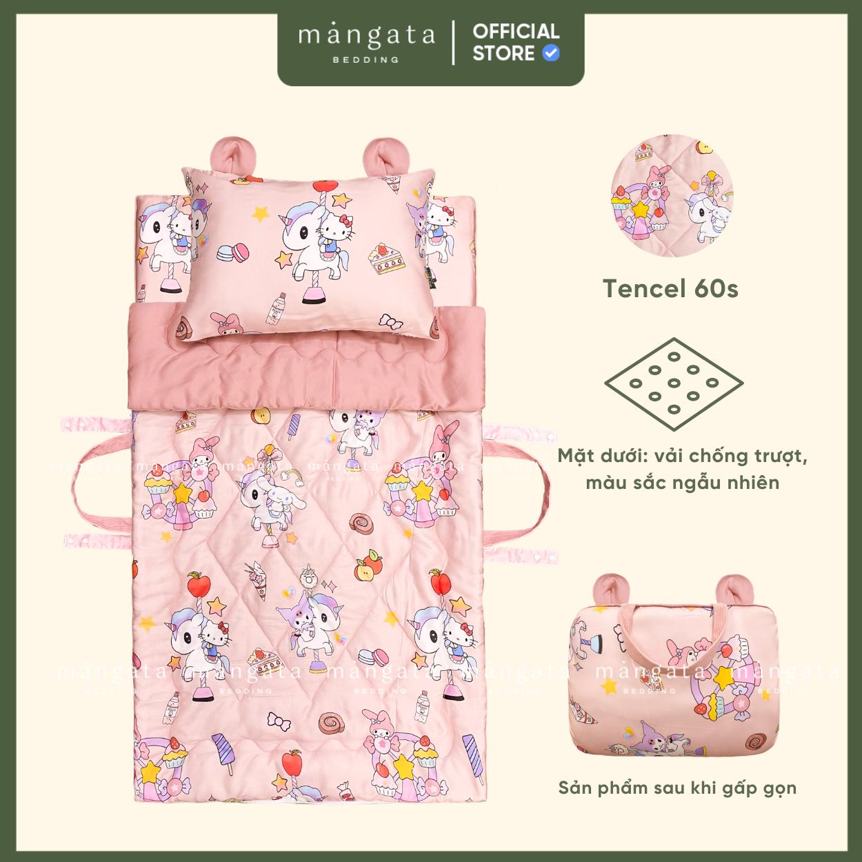 Mẫu Cinnamoroll Kuromi - Bộ chăn gối gấp gọn đi học