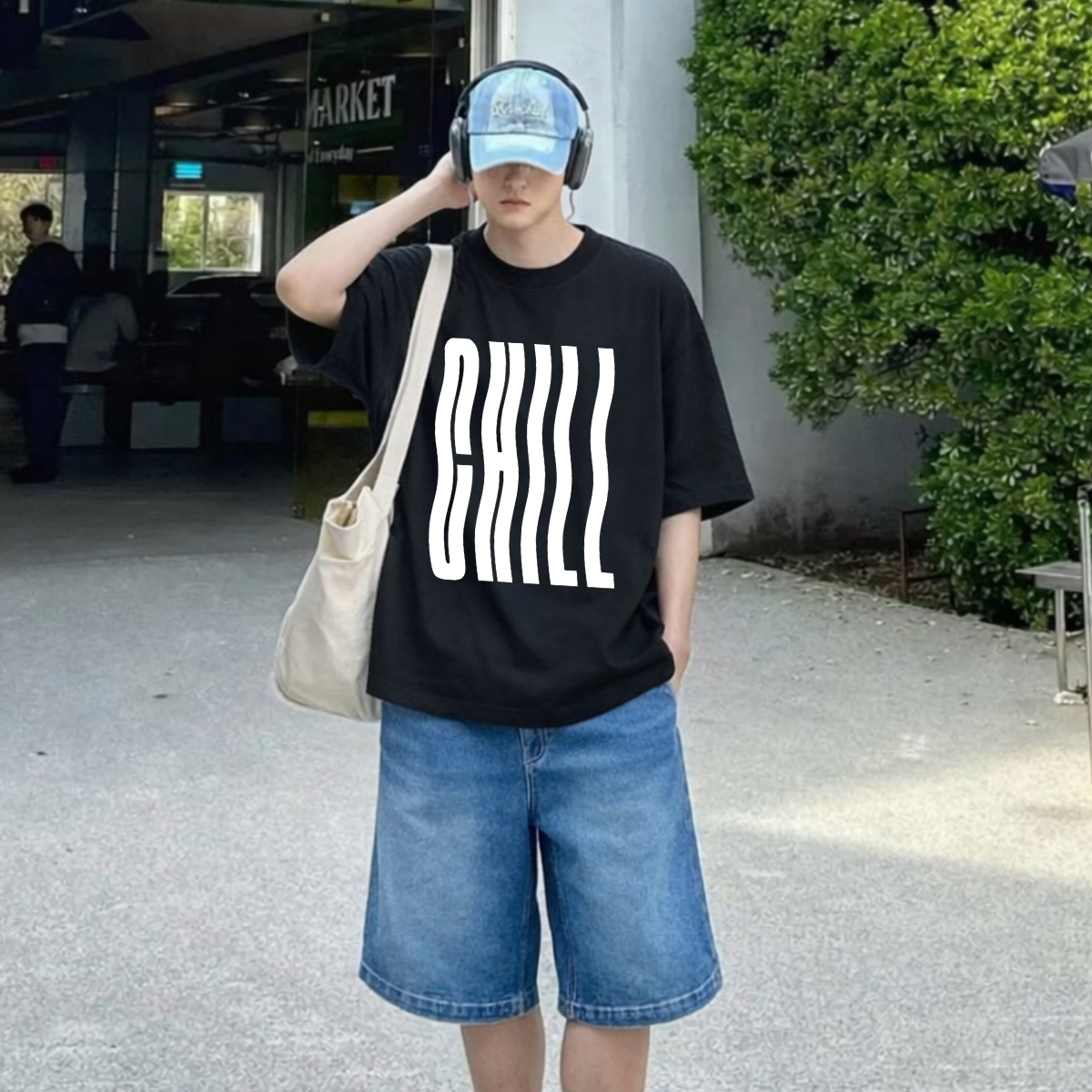 Áo thun unisex UX30-1180 chữ CHILL dáng oversized local brand WETEE_thumbnail_4