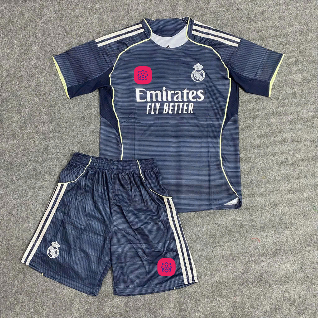 Bộ bóng đá RealMadrid sân khách 25/26 (chỉ nhận đặt từ 6 bộ)